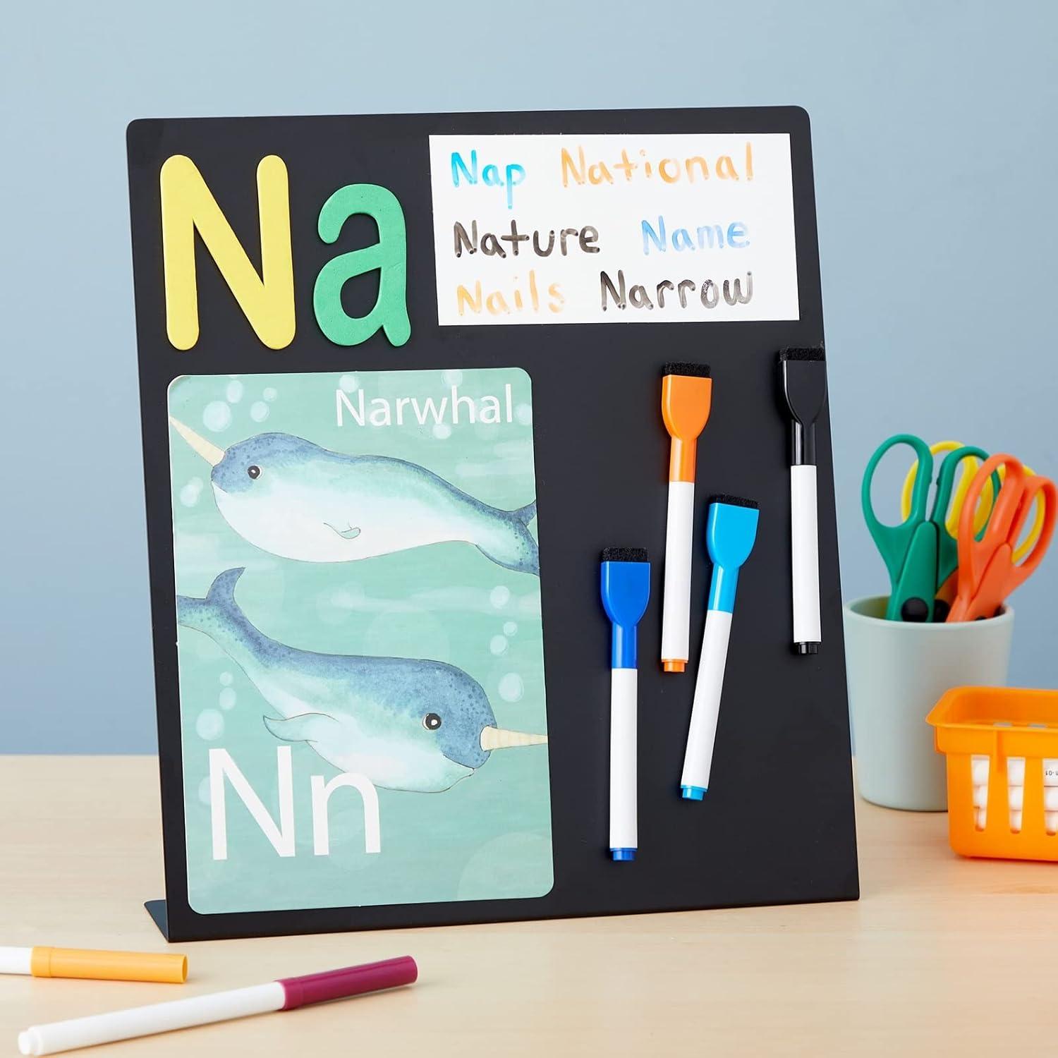 Tablero Magnético de Metal Juvale 32x28 cm Negro