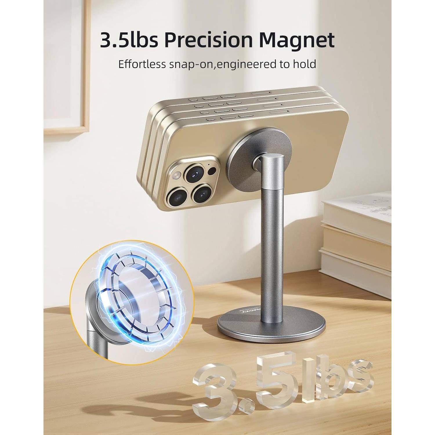 Soporte Magnético para Teléfono Nulaxy PSA7 Aluminio 360°