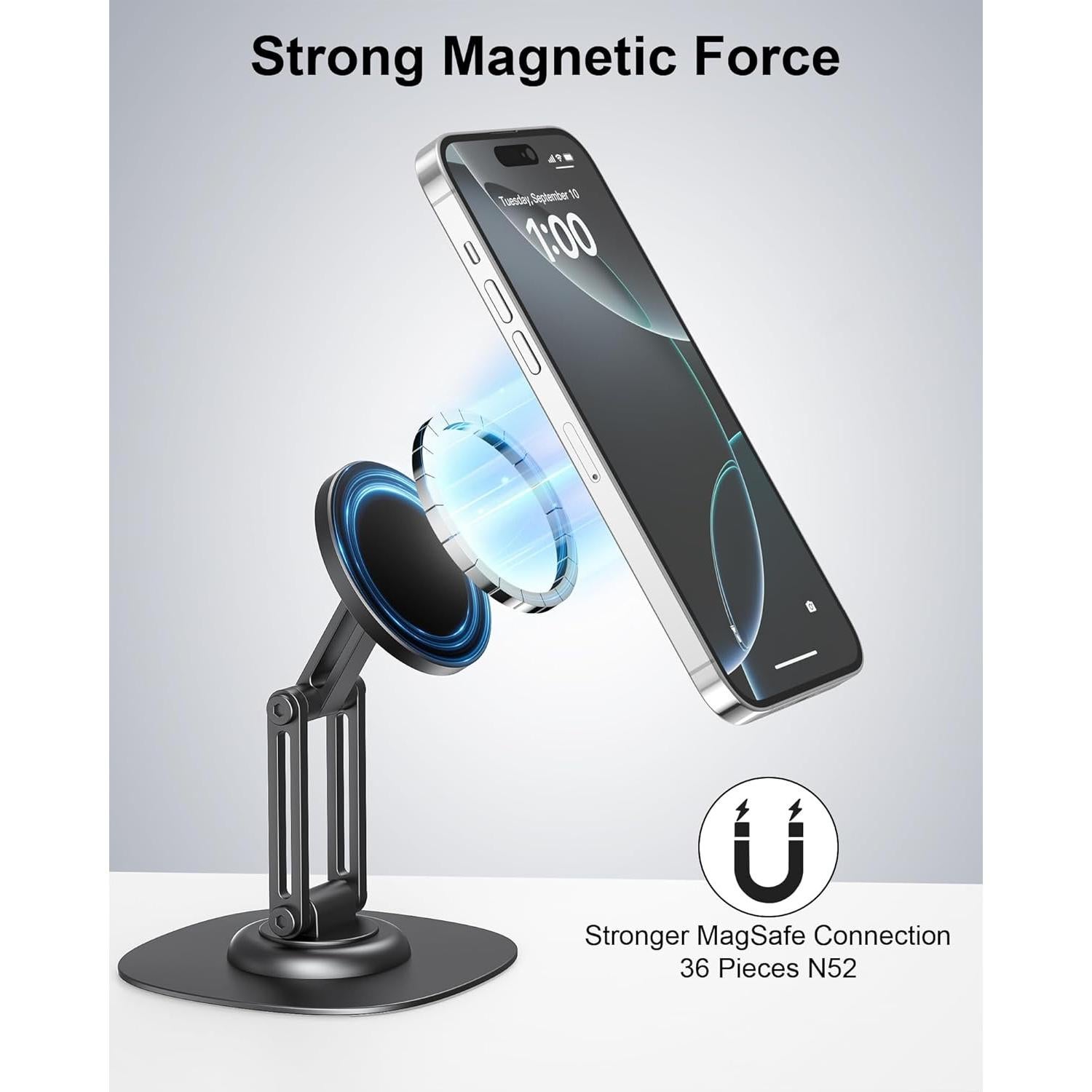 Soporte Magnético para Teléfono NINEFATICS Ajustable 360°