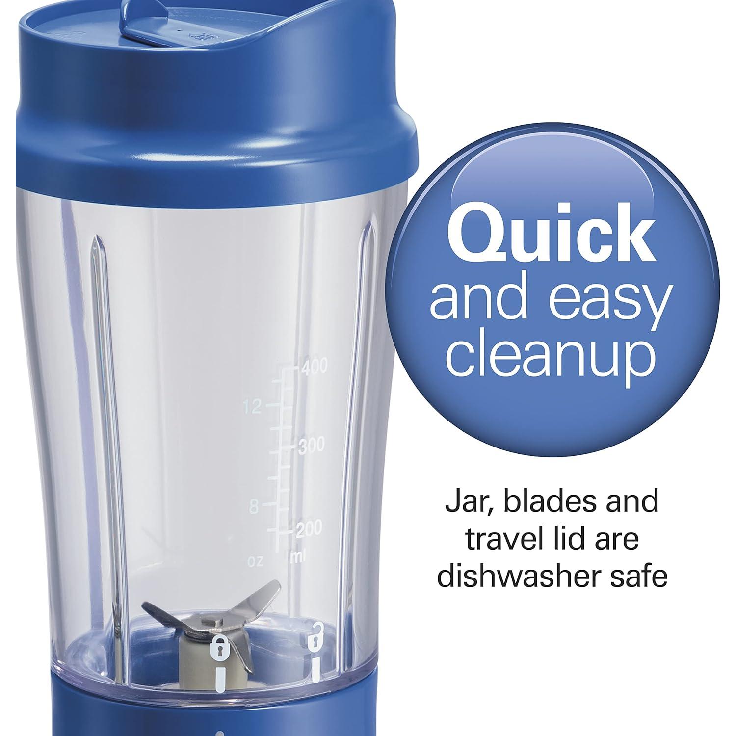 Mezclador Portátil Hamilton Beach 14 Oz BPA Azul 51132