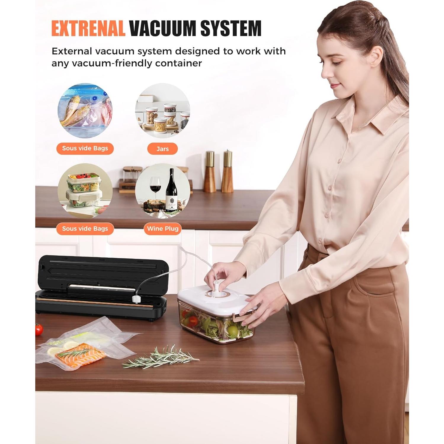 Máquina de Sellado al Vacío MZROT 75kpa Compacta 6-en-1