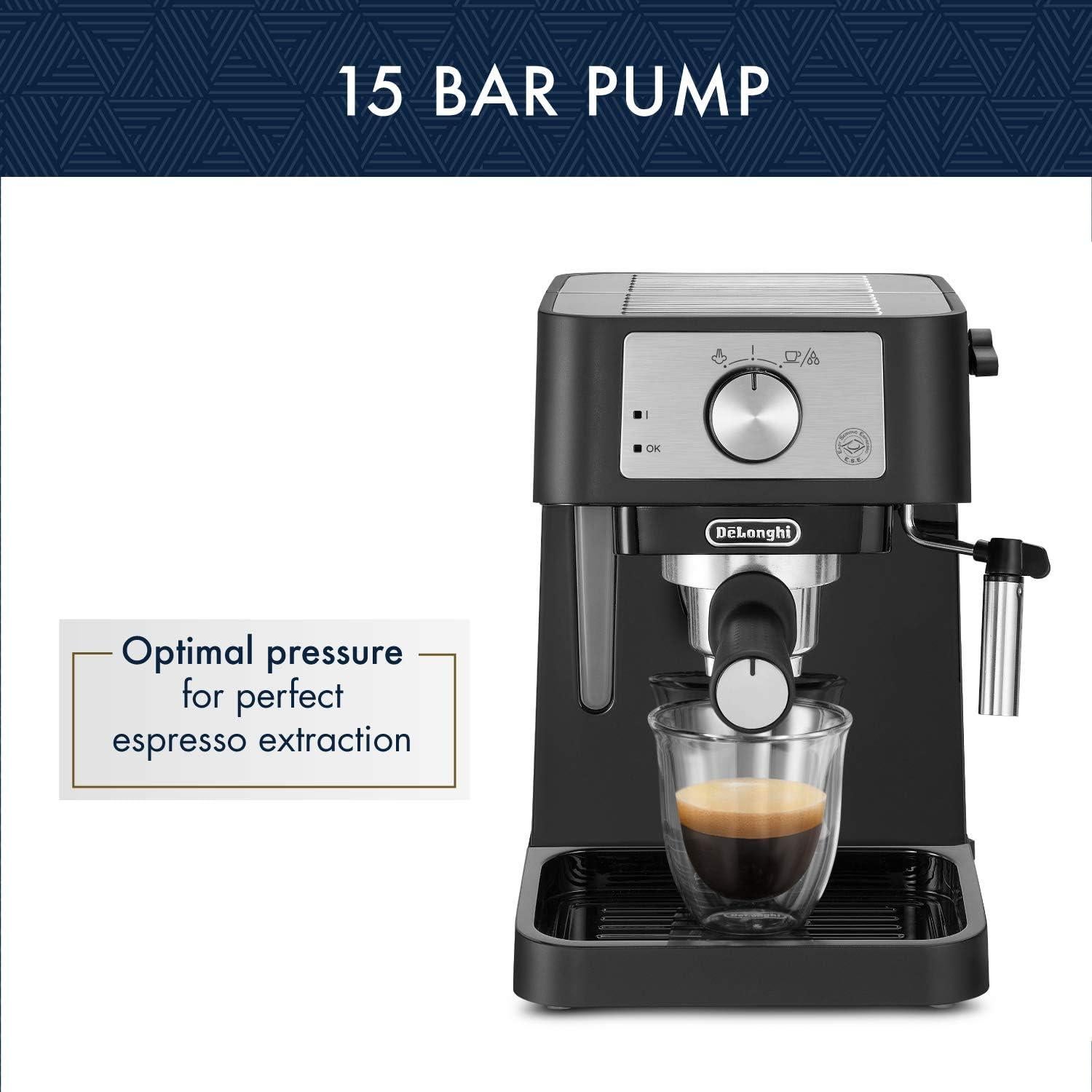 Máquina de Espresso De'Longhi Stilosa 15 Bar con Espumador
