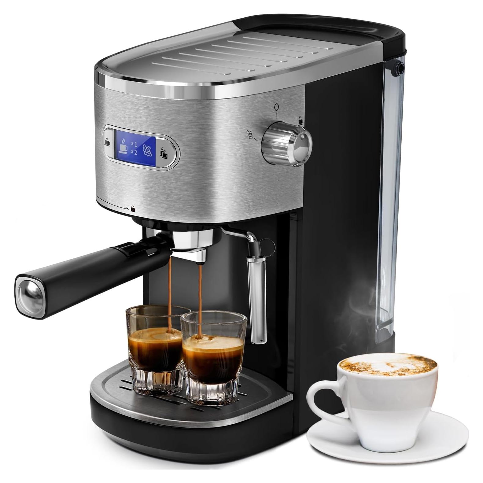 Máquina de Espresso Semi-Automática Havato 20 Bar 1.3L Acero Inoxidable