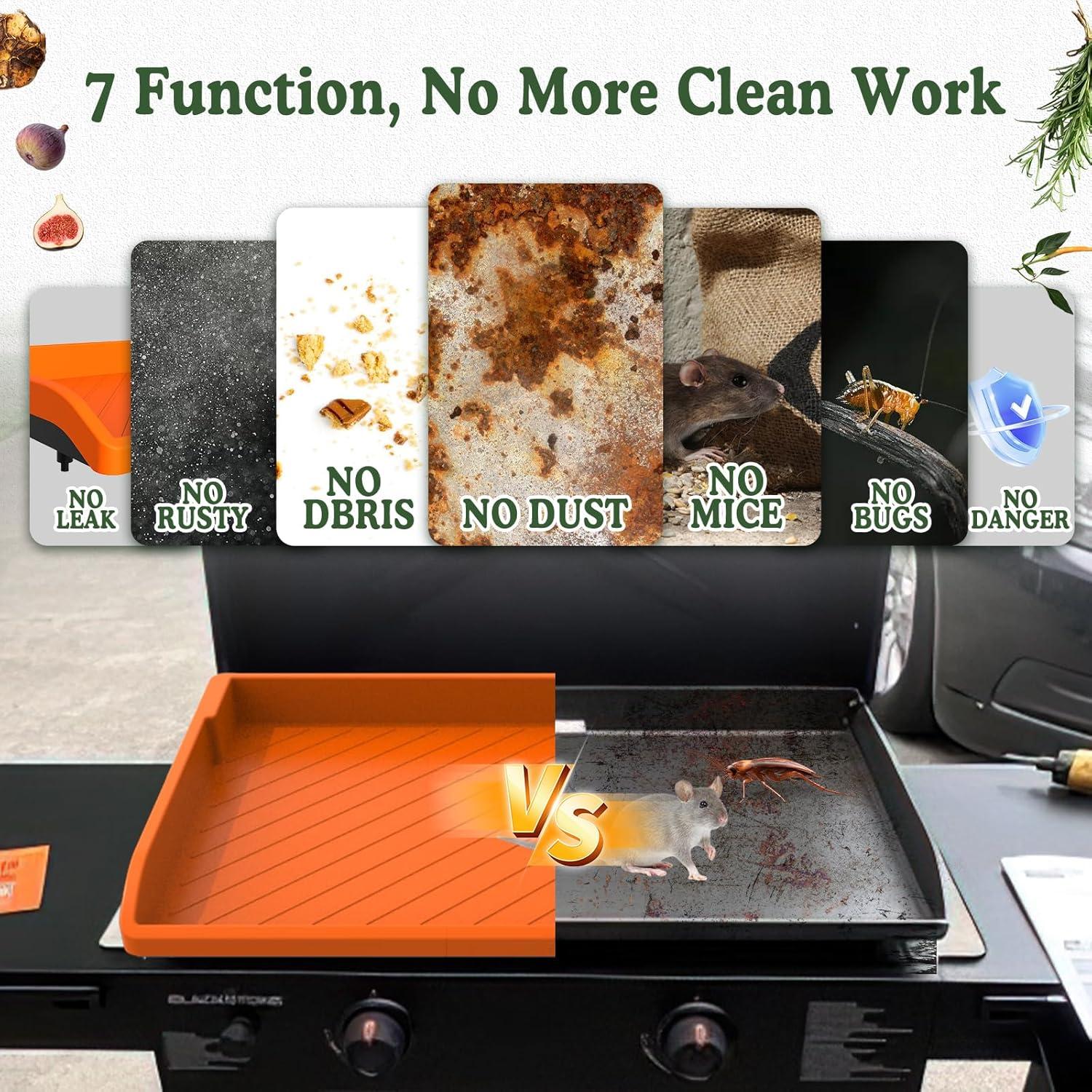 Cubierta de silicona para plancha Blackstone 28" Naranja