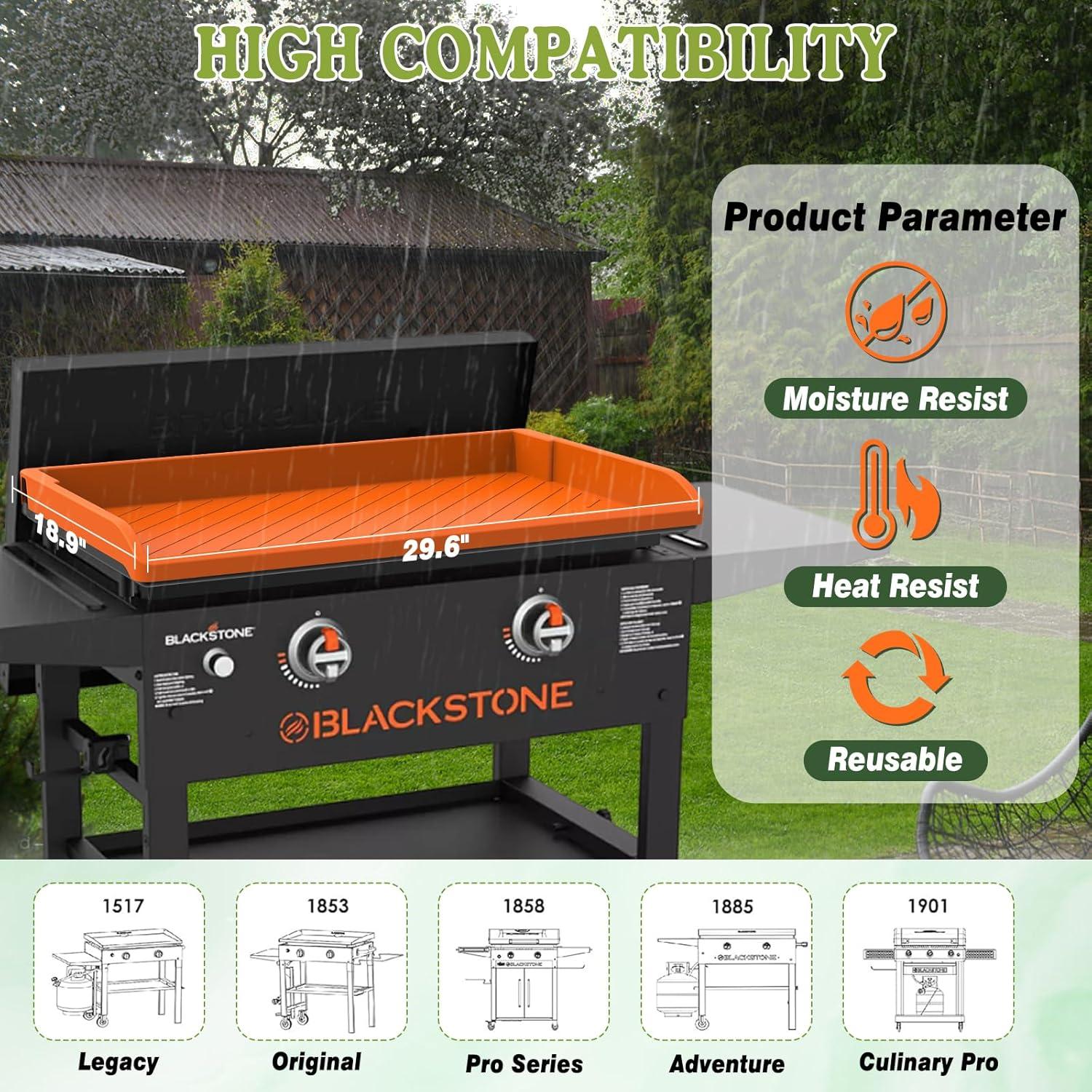 Cubierta de silicona para plancha Blackstone 28" Naranja