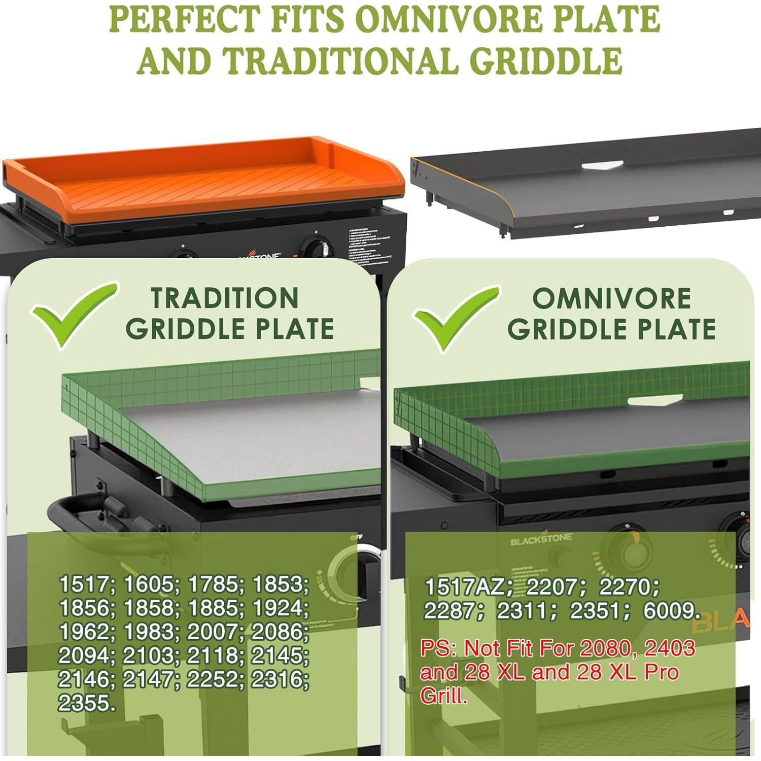 Cubierta de silicona para plancha Blackstone 28" Naranja