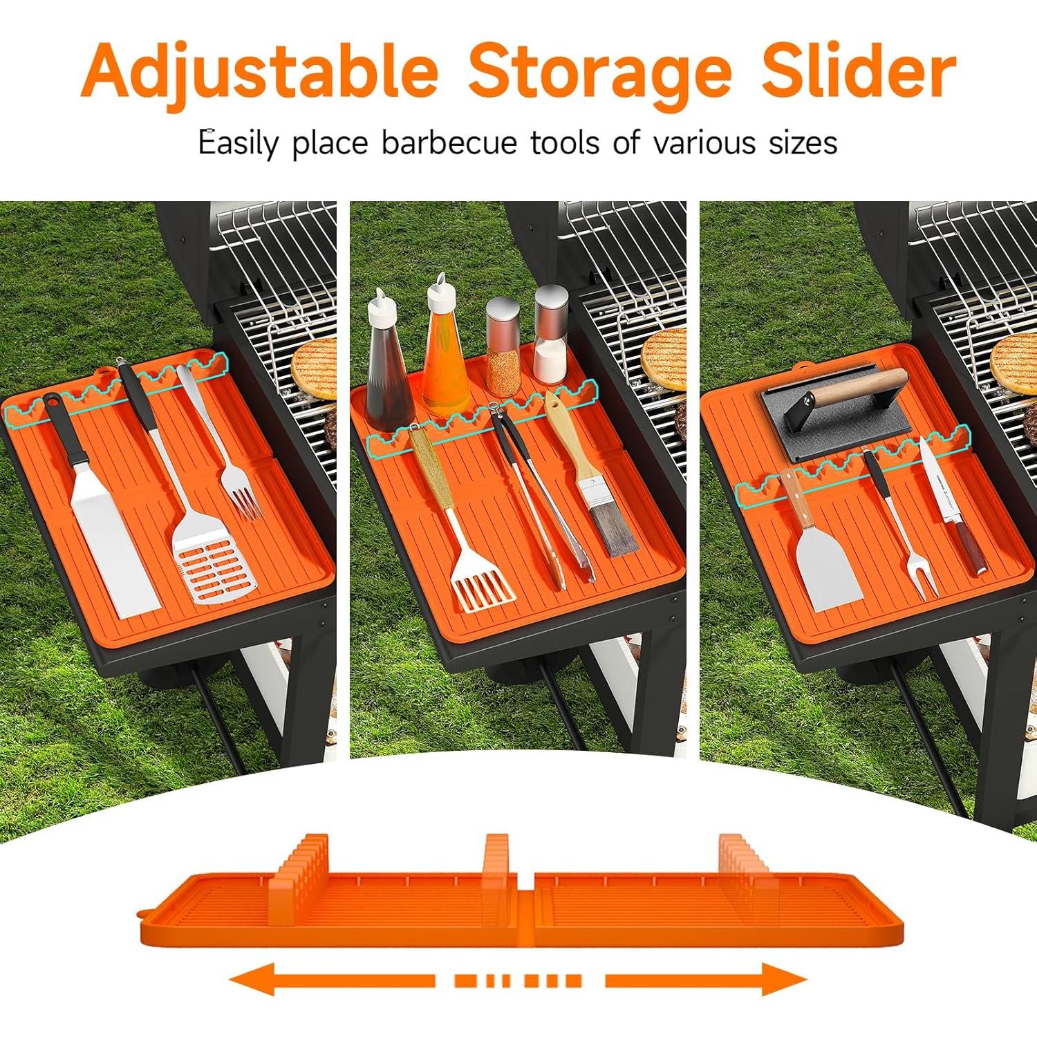 Alfombrilla de Silicona para Parrilla Sevenblue Naranja 40x29cm