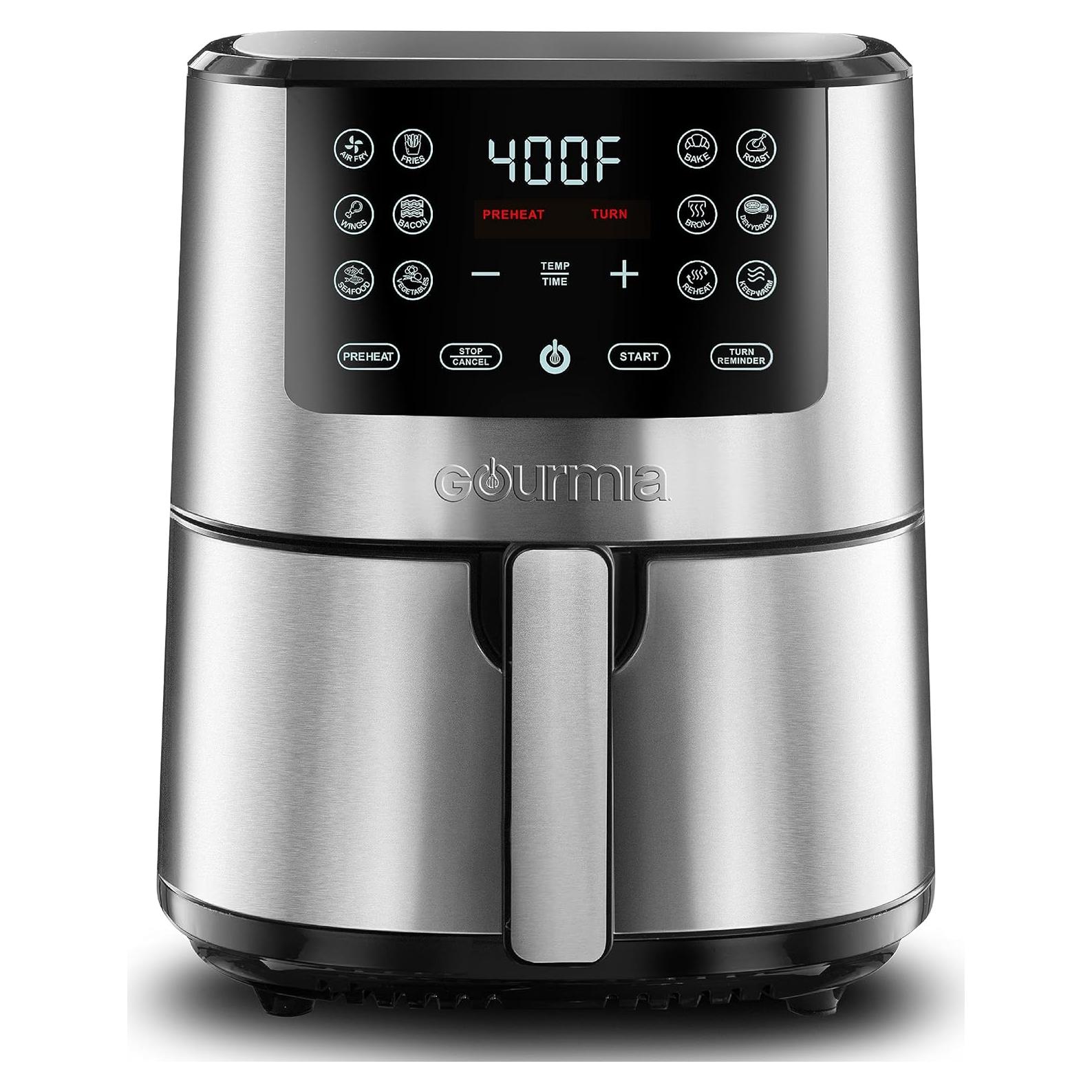 Freidora de Aire Digital Gourmia GAF476 4L Acero Inoxidable