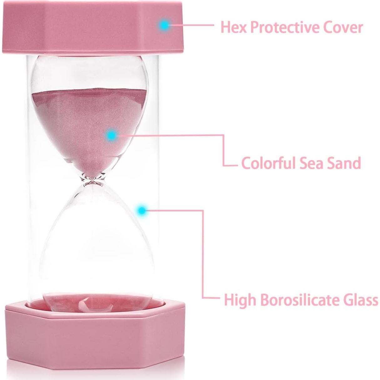 Set 5 Relojes de Arena SANDTIMER 3-30 Minutos Macaron