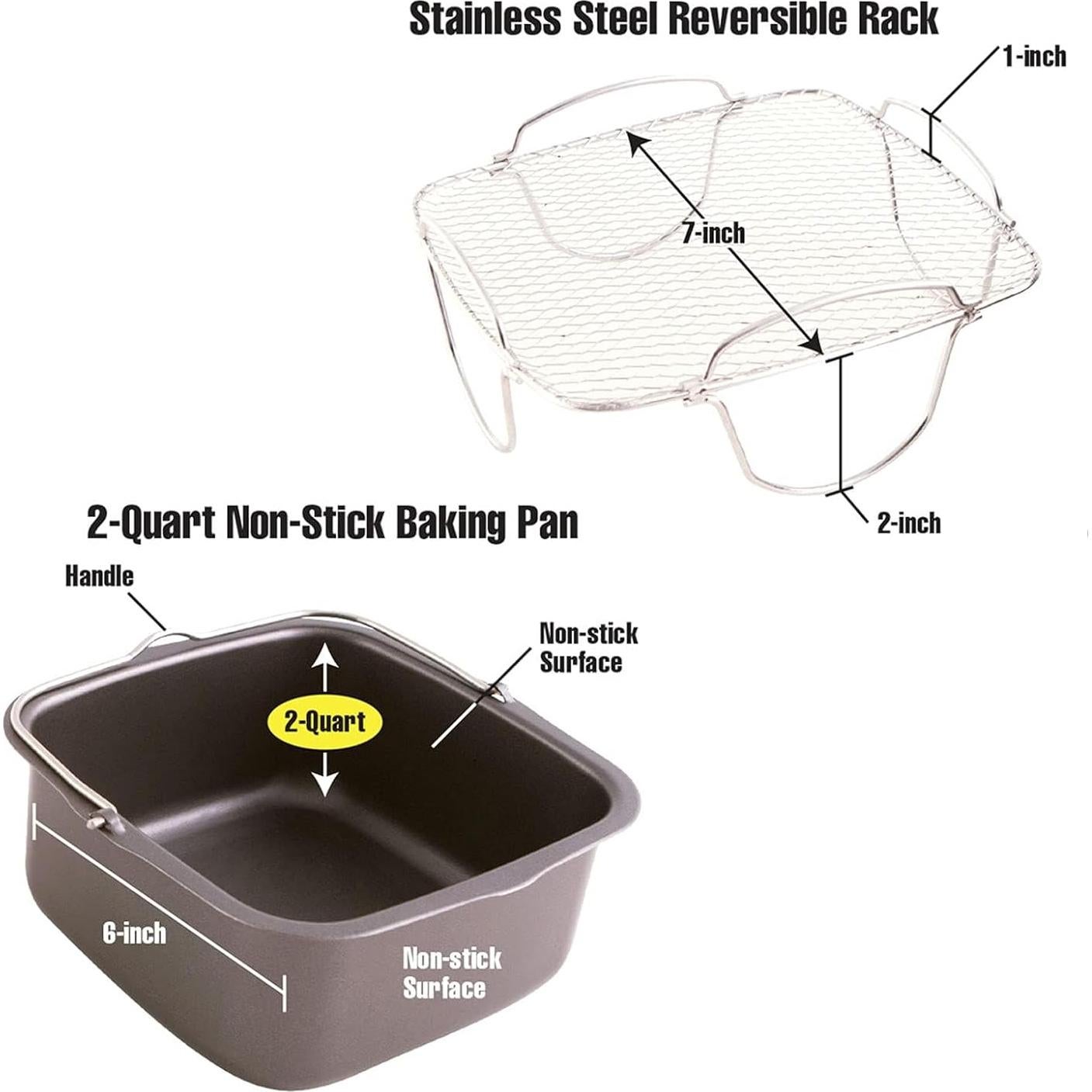 Kit Accesorios Freidora Aire Nuwave 3QT Brio Acero Inox