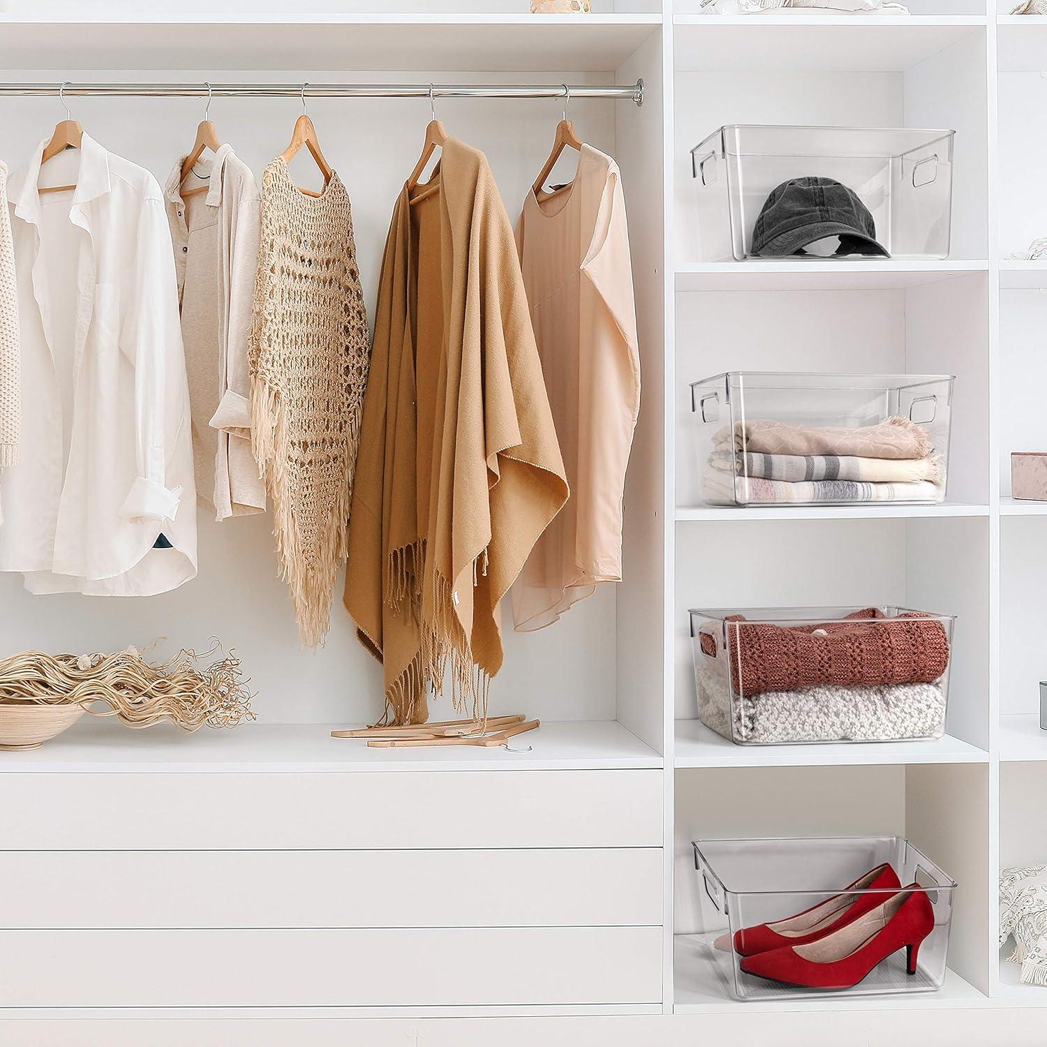 Contenedores de Almacenamiento ClearSpace - 4 Piezas 27.94x20.32x15.24cm