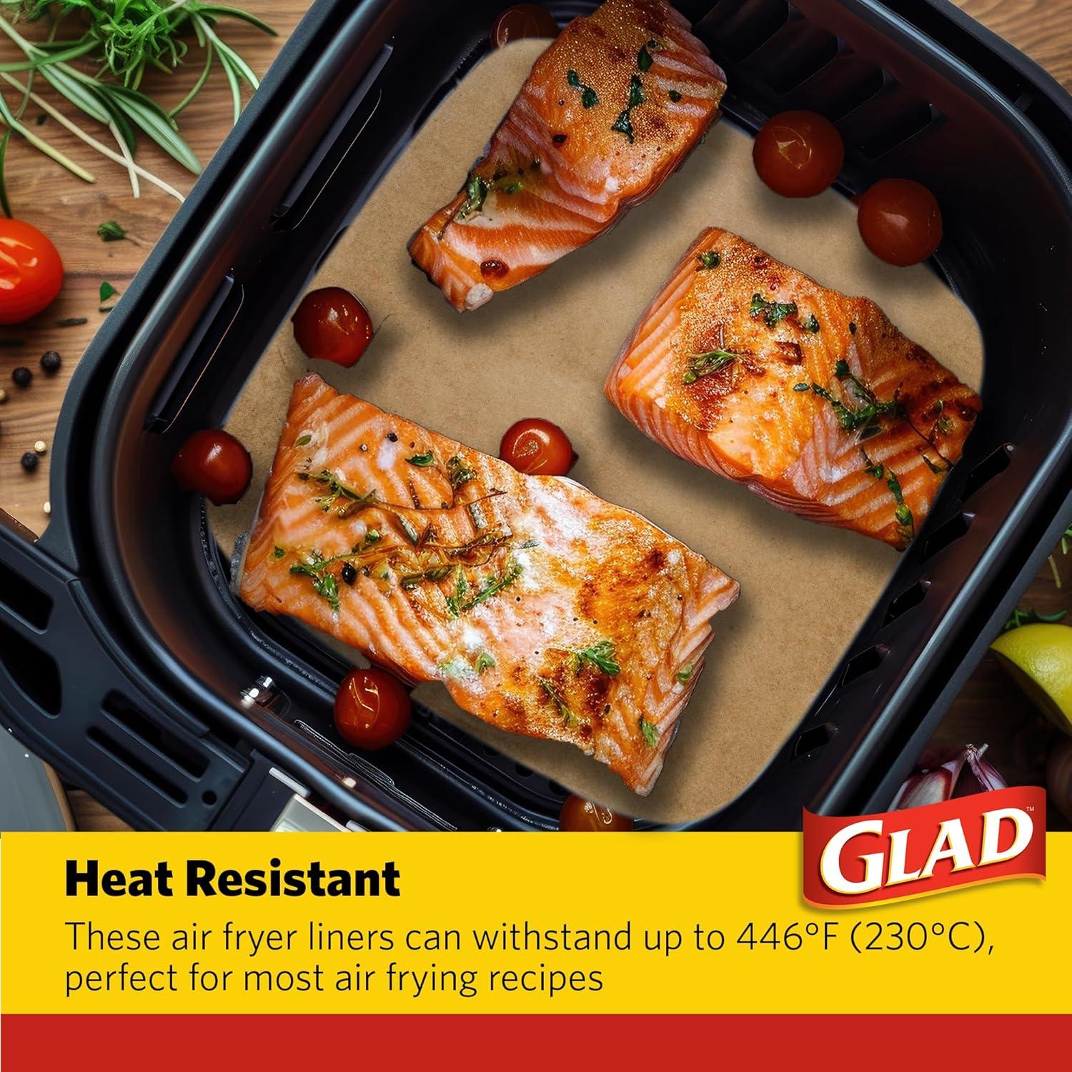 Forros para Freidora de Aire Glad 9" x 9" - 100 Unidades