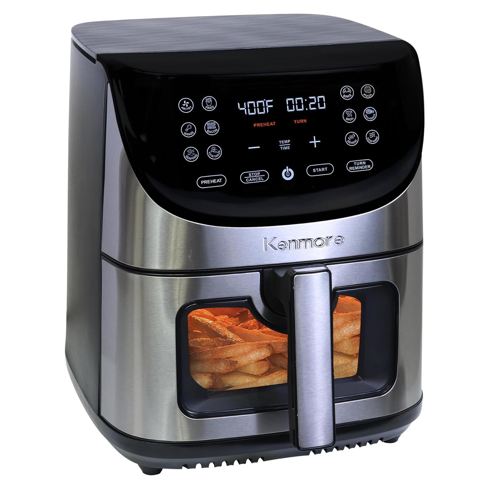 Freidora de Aire Kenmore 8 Qt 1700W Acero Inoxidable Digital