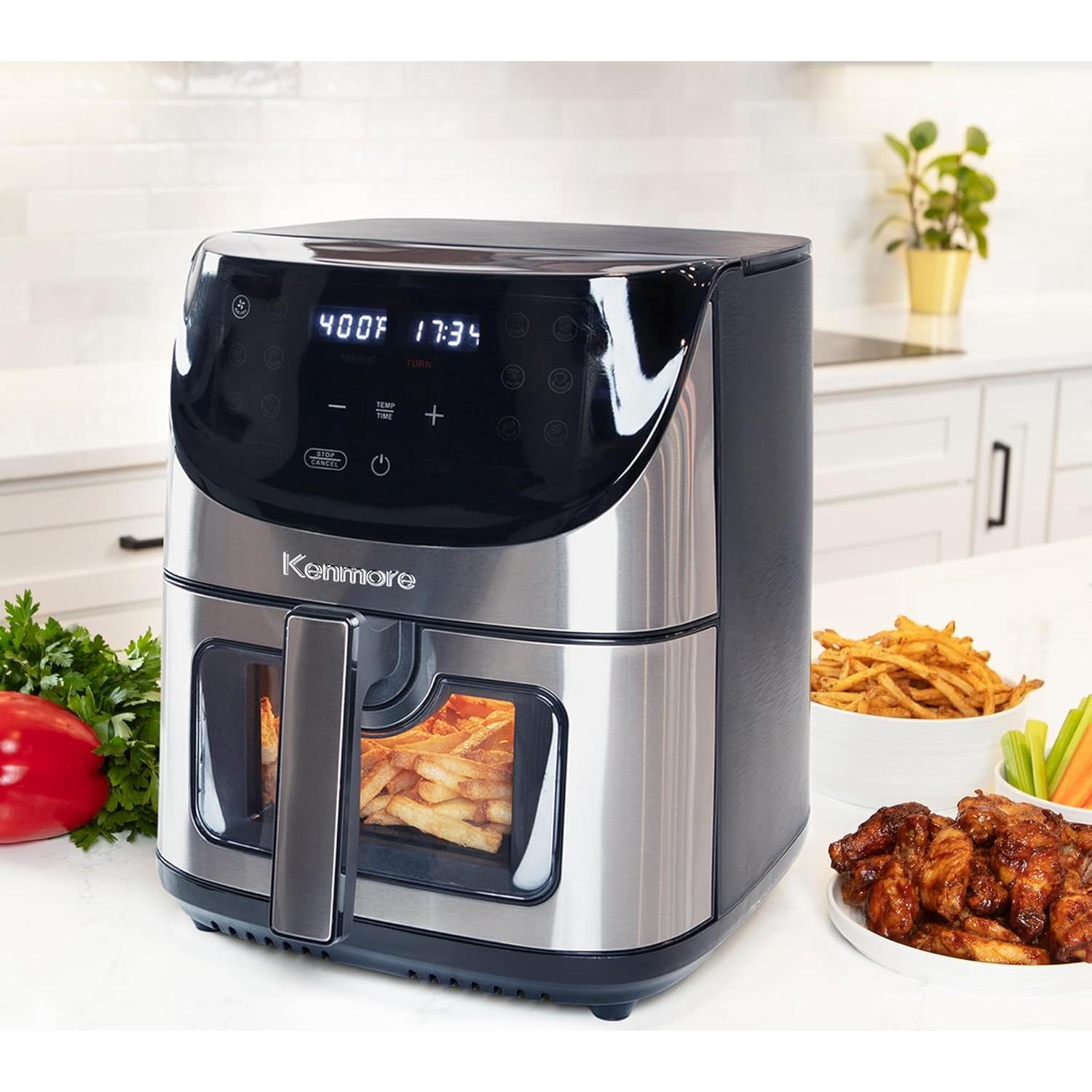 Freidora de Aire Kenmore 8 Qt 1700W Acero Inoxidable Digital