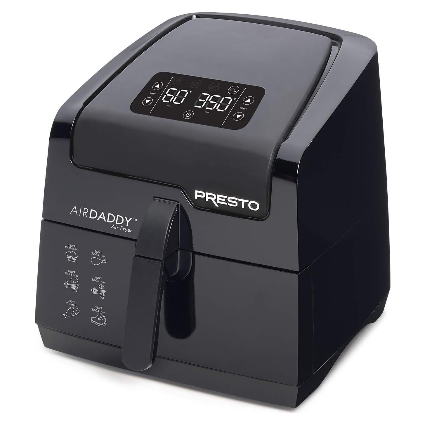Freidora de Aire Eléctrica Presto Digital AirDaddy 4.2L Negra