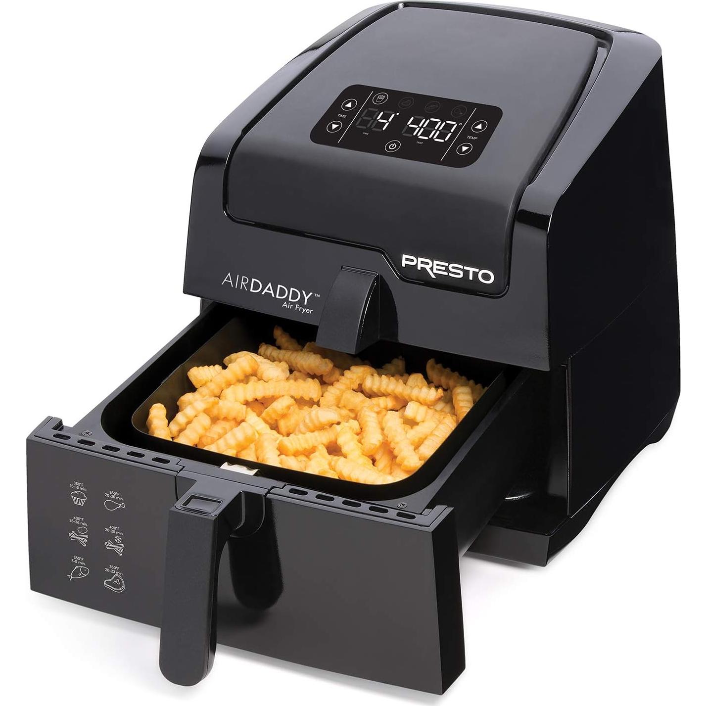 Freidora de Aire Eléctrica Presto Digital AirDaddy 4.2L Negra
