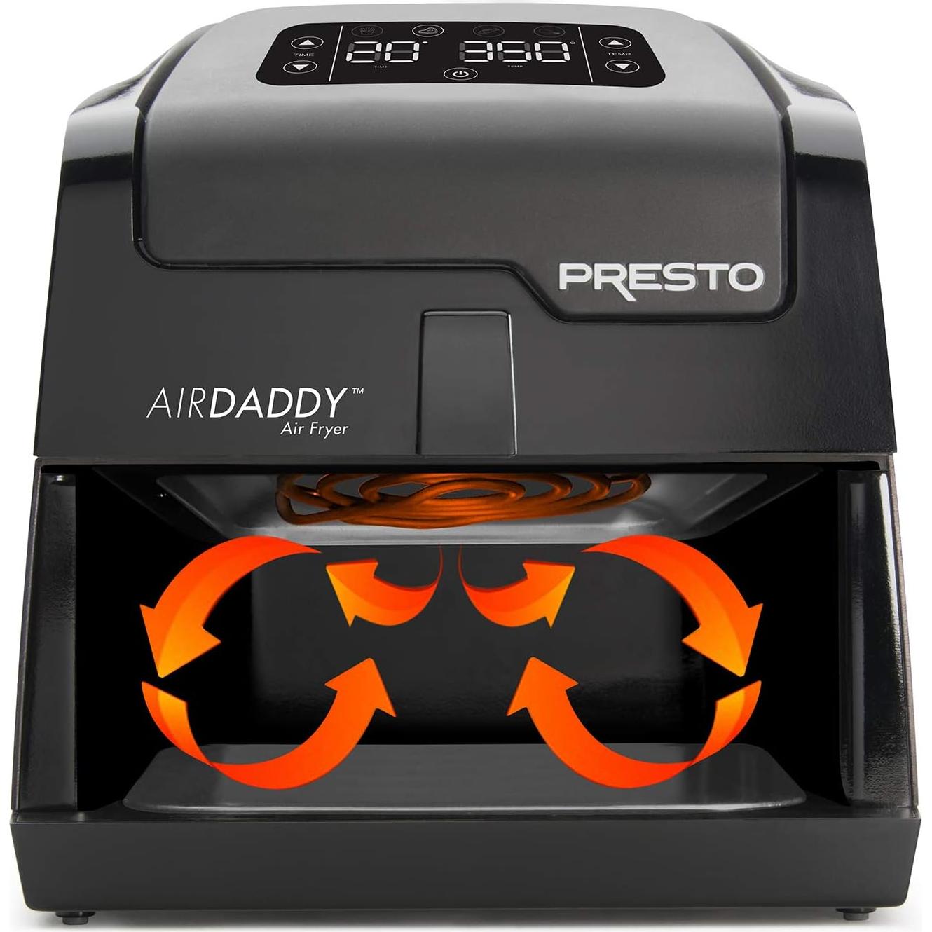 Freidora de Aire Eléctrica Presto Digital AirDaddy 4.2L Negra