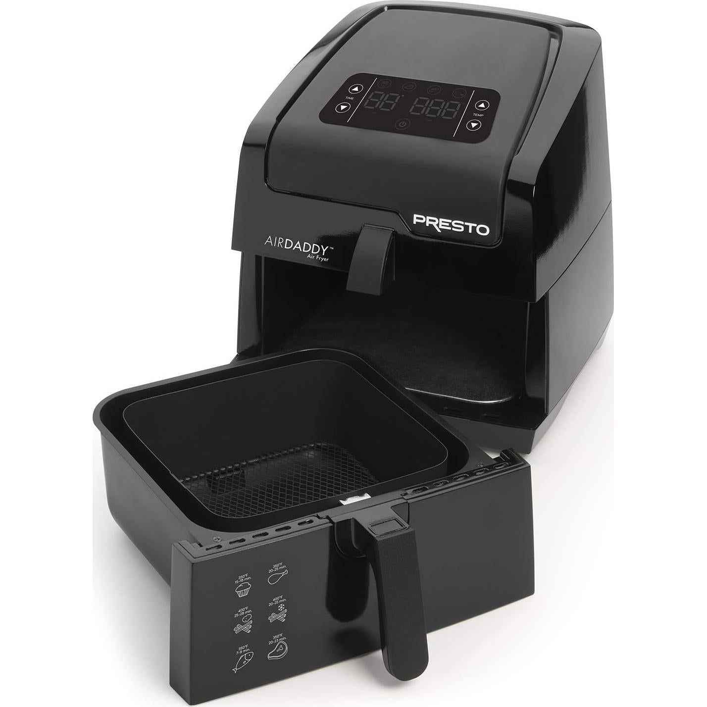 Freidora de Aire Eléctrica Presto Digital AirDaddy 4.2L Negra
