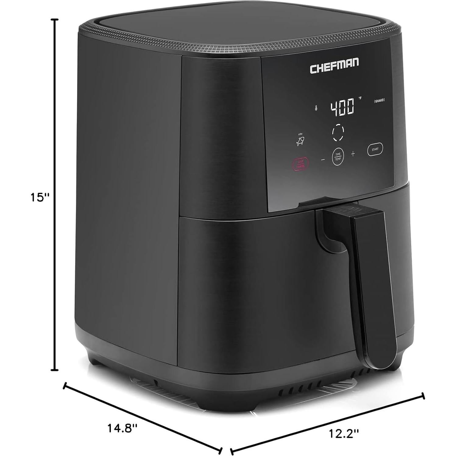 Freidora de Aire Chefman TurboFry Touch 5 Cuartos Digital