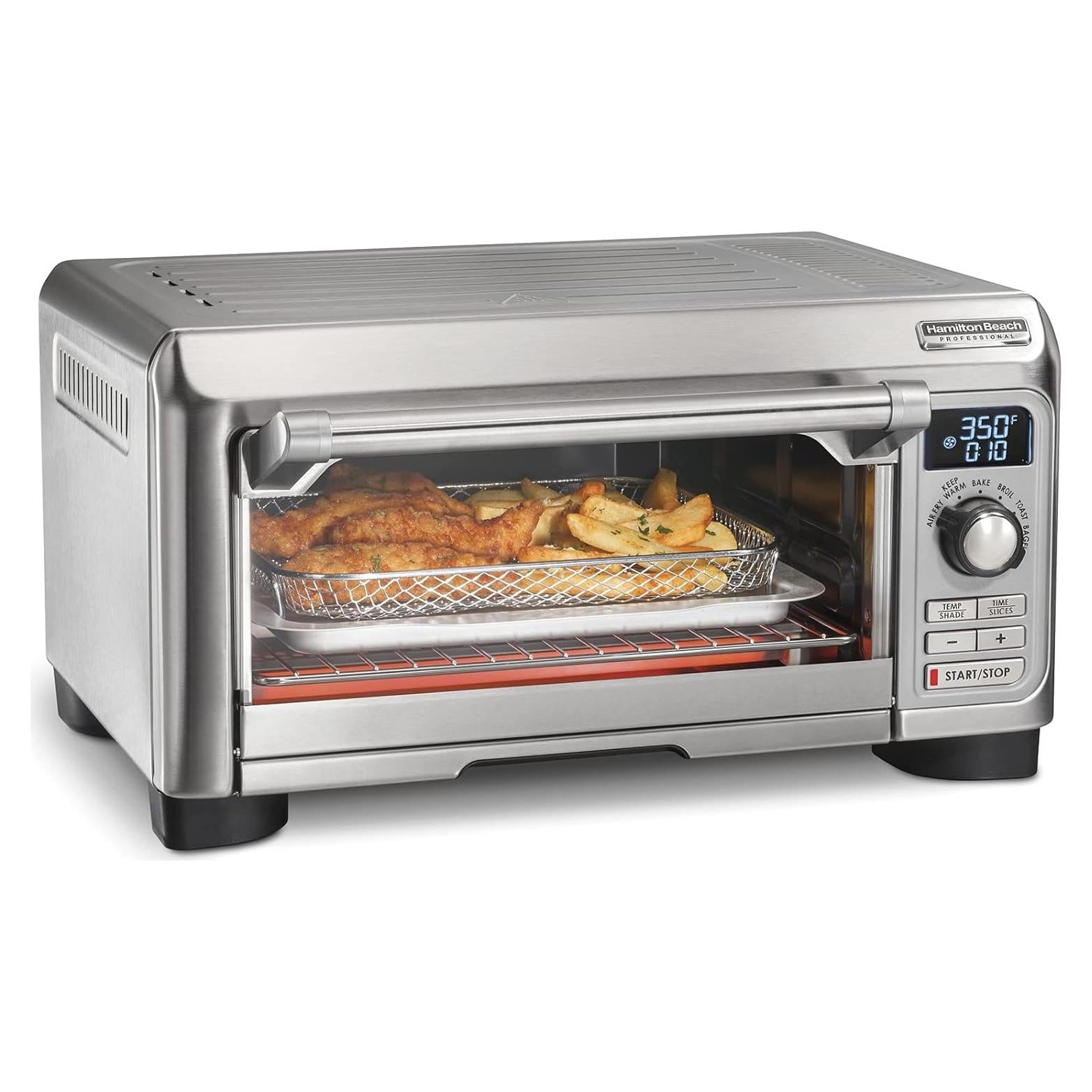 Horno Tostador Digital Hamilton Beach 1500W Freidora de Aire 6 en 1