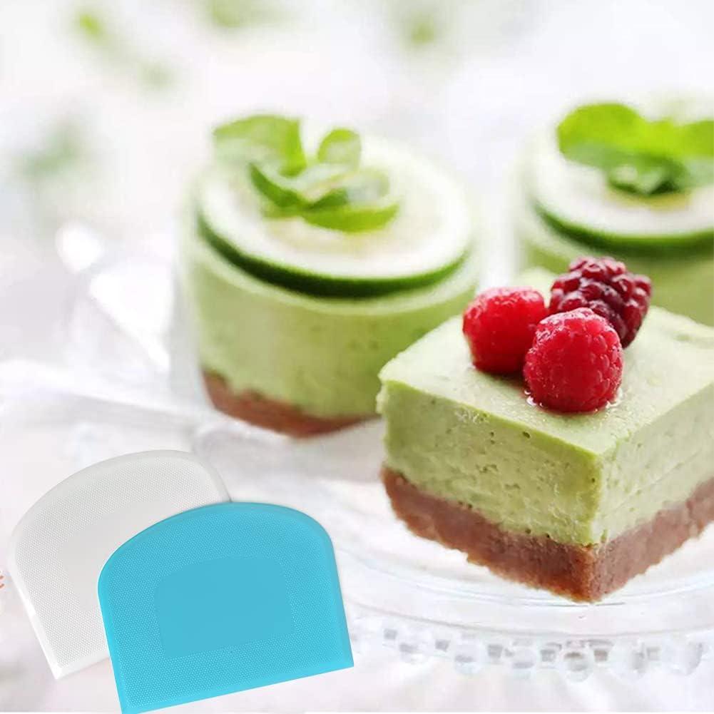 Espátula y Raspador de Masa ALLTOP Set 2 Piezas Blanco Azul