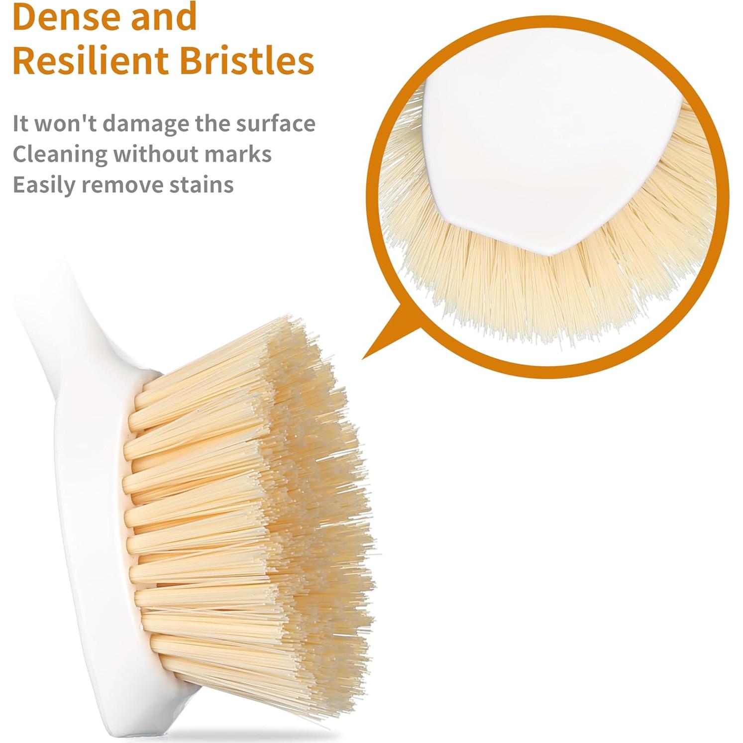 Paquete de 2 cepillos de cocina Songtaste con mango de bambú