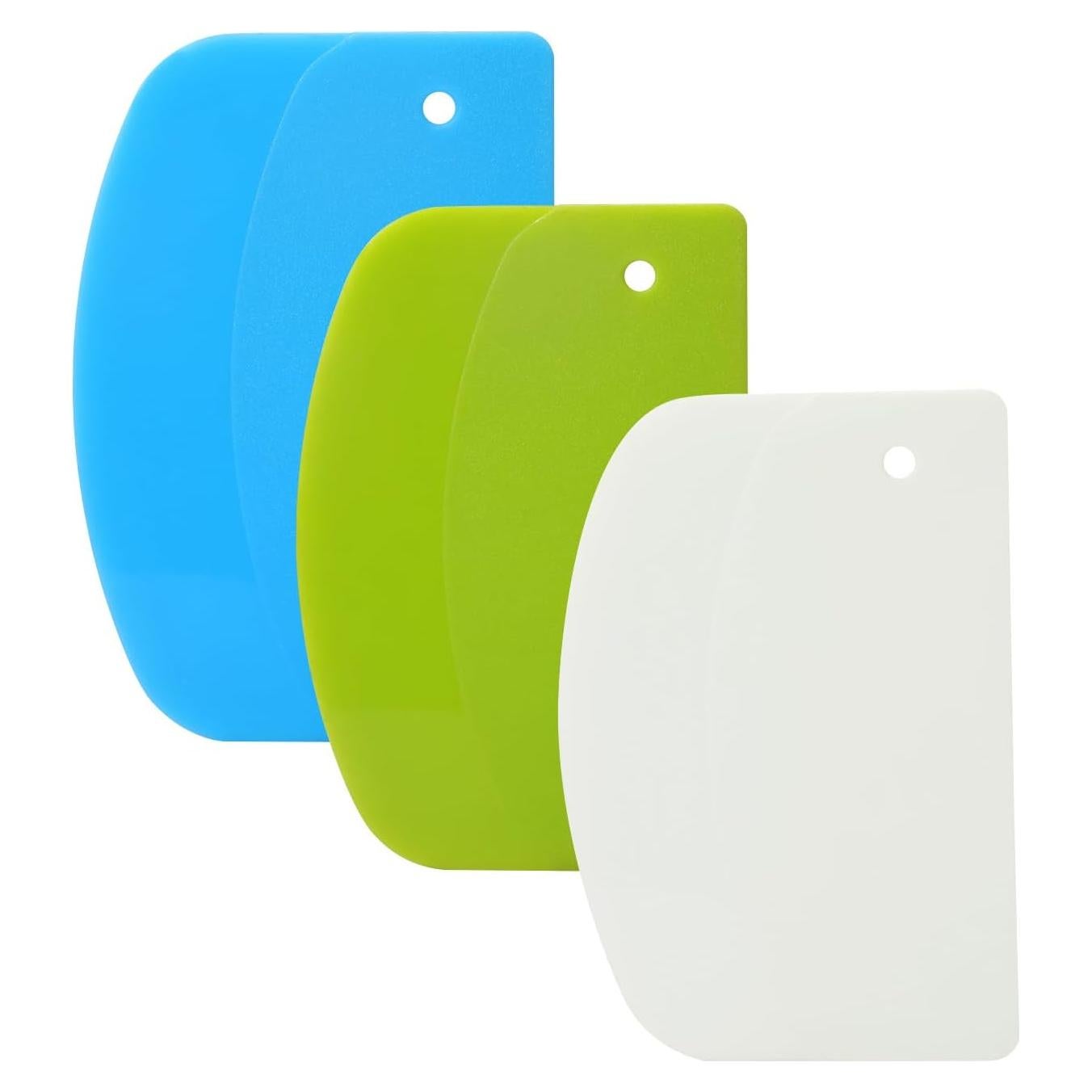 Juego de 3 Raspadores de Masa LKbeuuu - Plástico Flexible