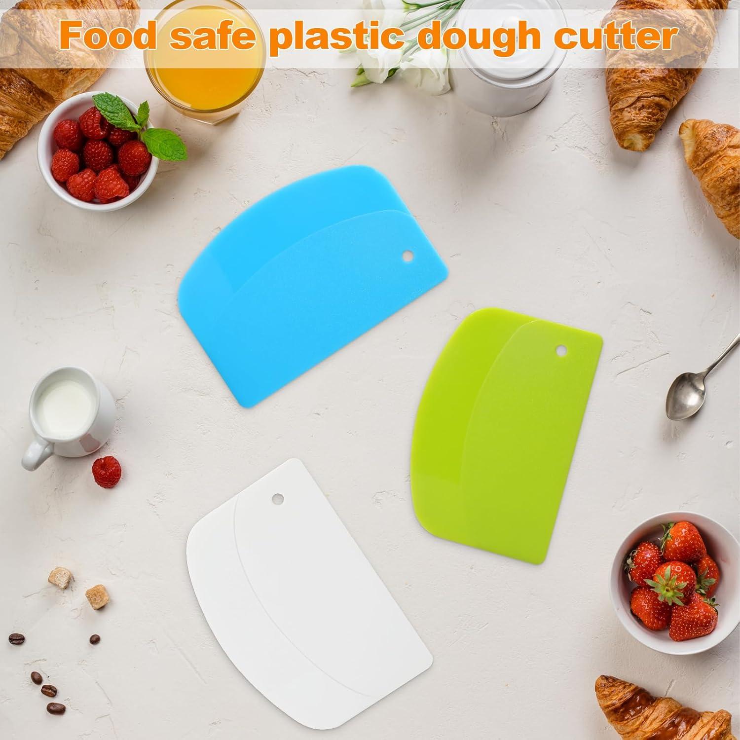 Juego de 3 Raspadores de Masa LKbeuuu - Plástico Flexible