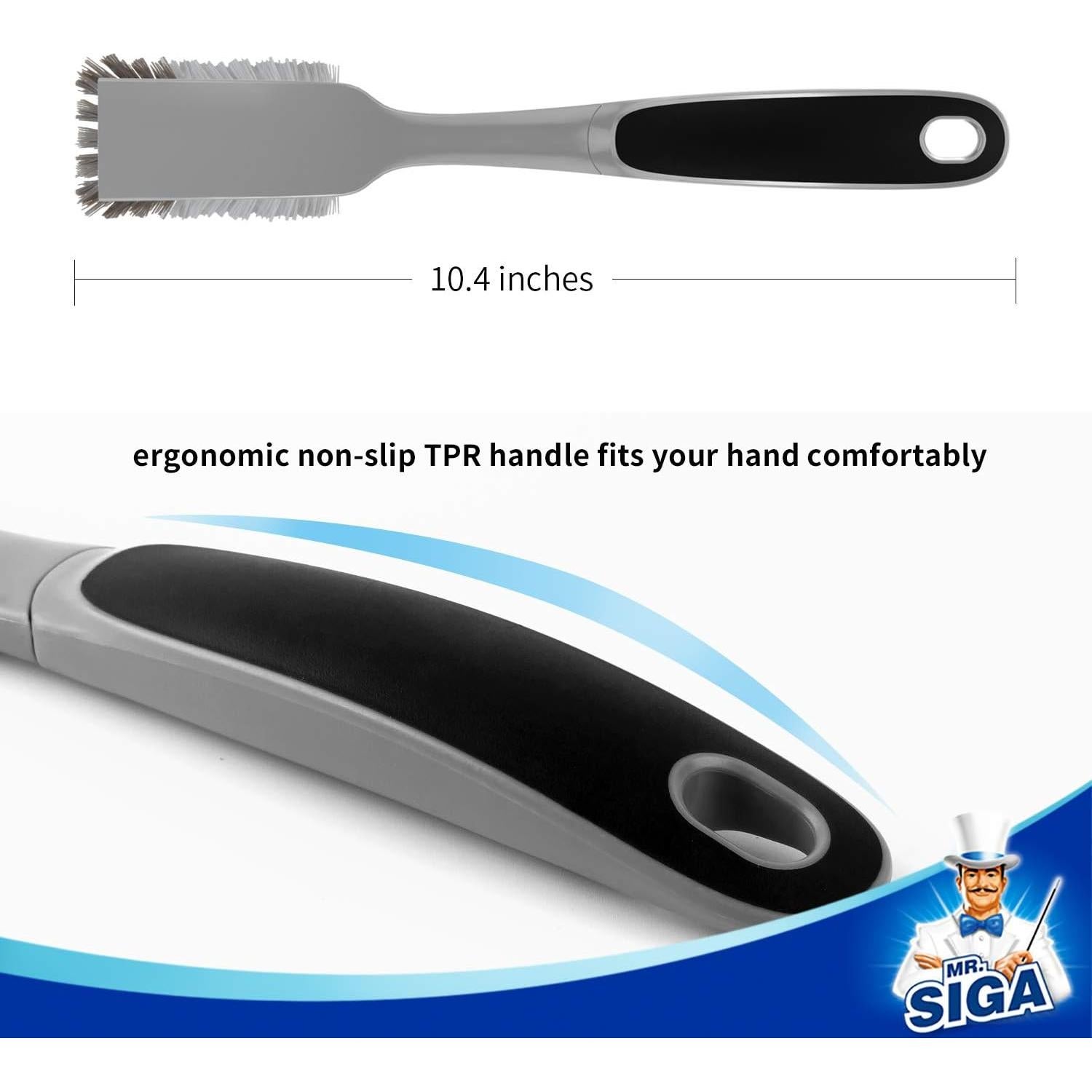 Cepillo para Platos MR.SIGA con Mango Antideslizante - 2 Unidades