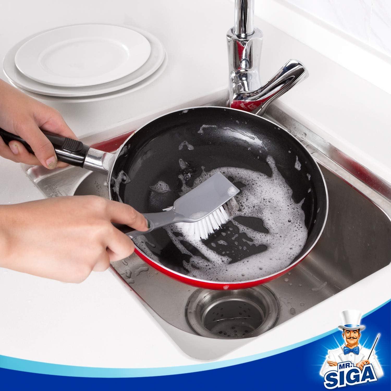 Cepillo para Platos MR.SIGA con Mango Antideslizante - 2 Unidades