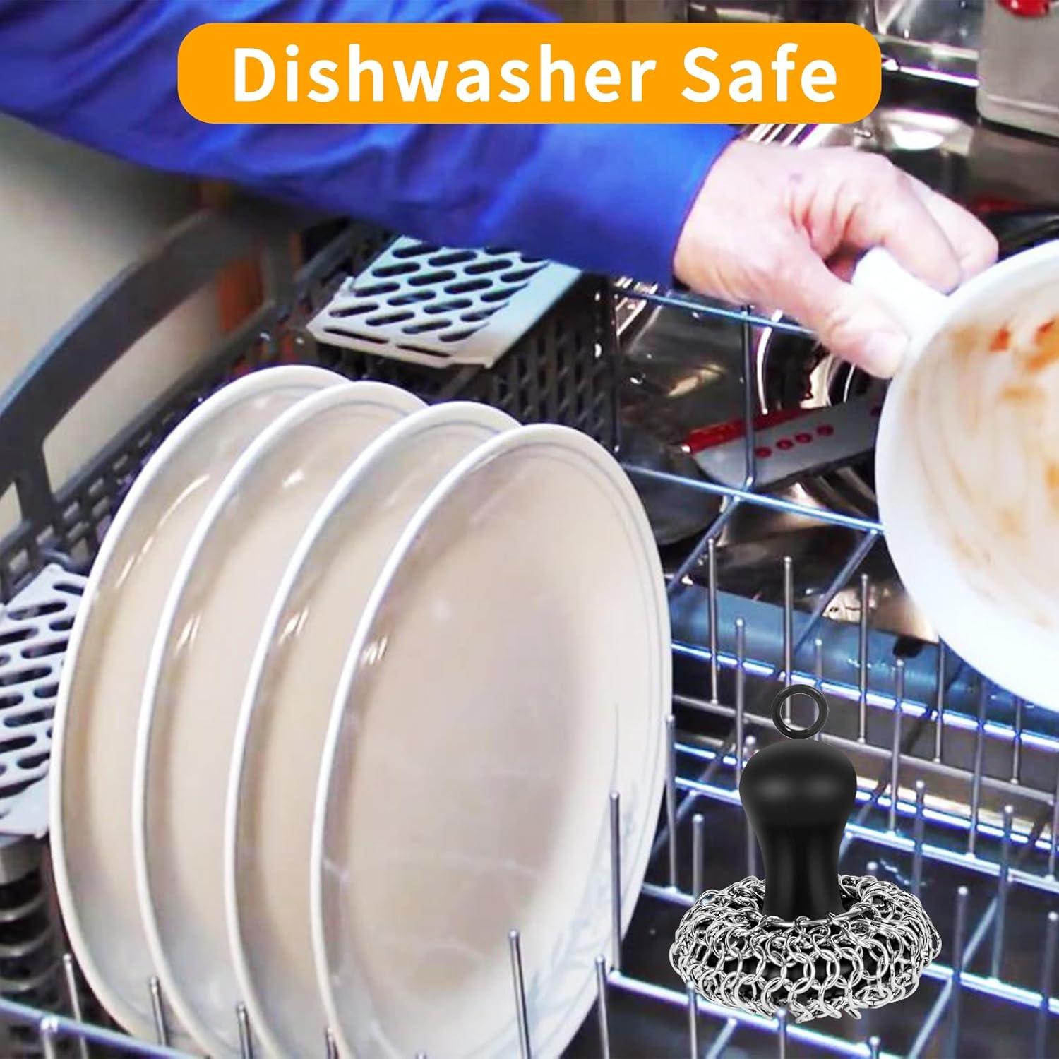 Limpiador de hierro fundido Herda con raspador y mango