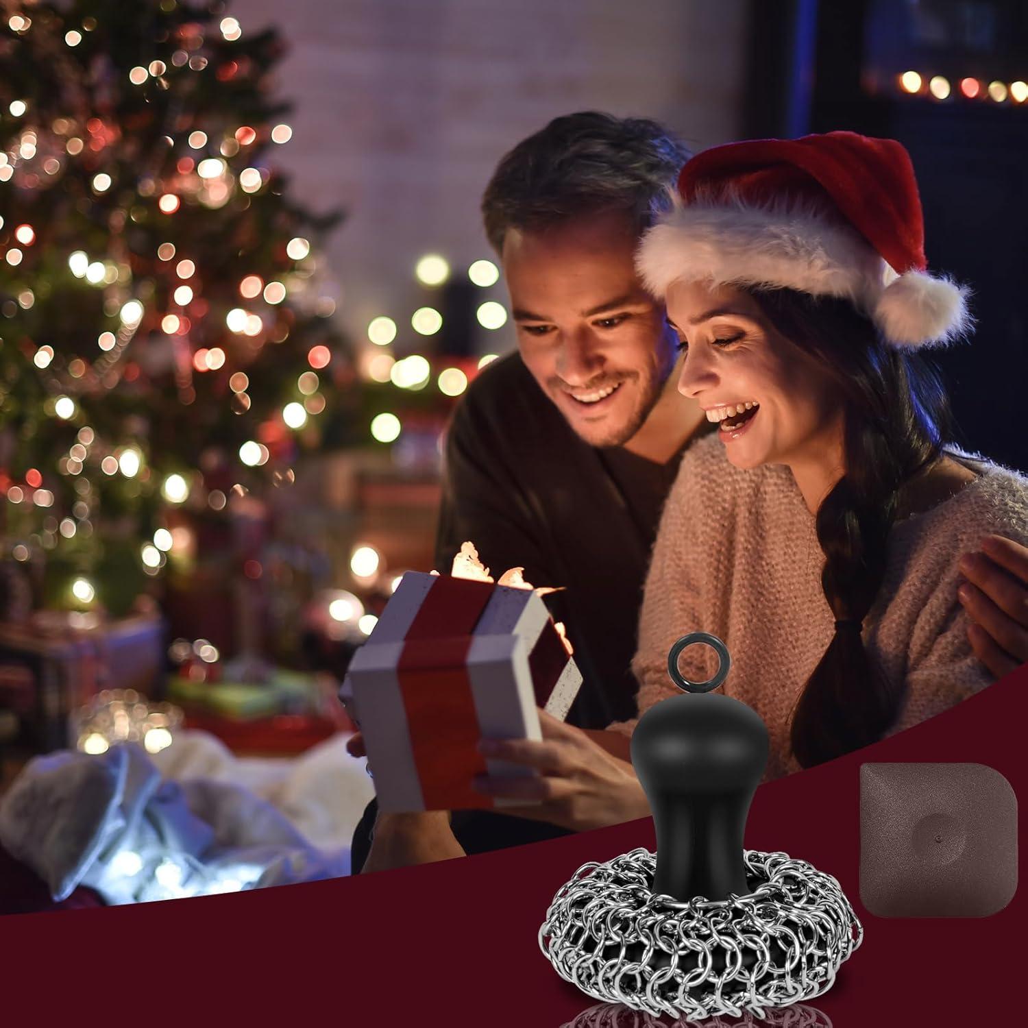 Limpiador de hierro fundido Herda con raspador y mango