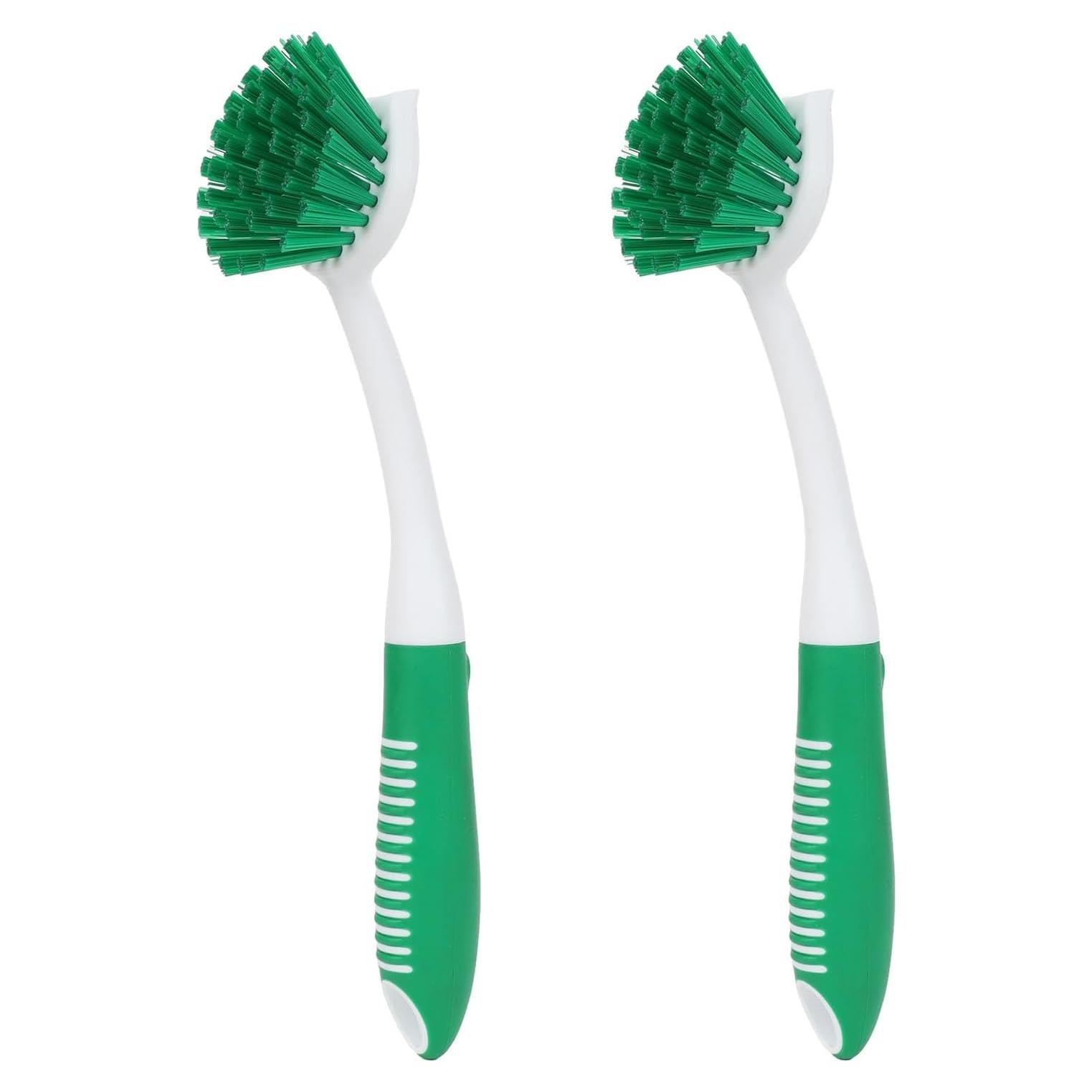 Cepillo de Platos HileSwan 2 Unidades con Raspador Verde