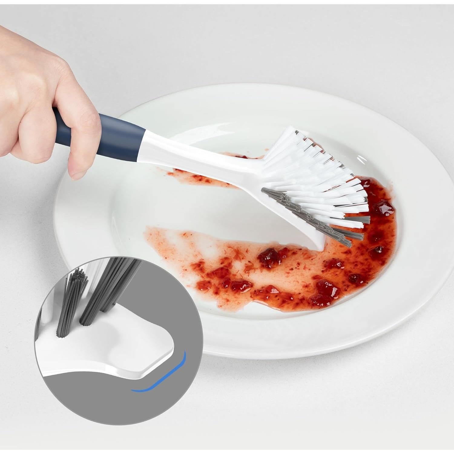 Cepillo de Platos ROSEOK con Raspador - 2 Unidades