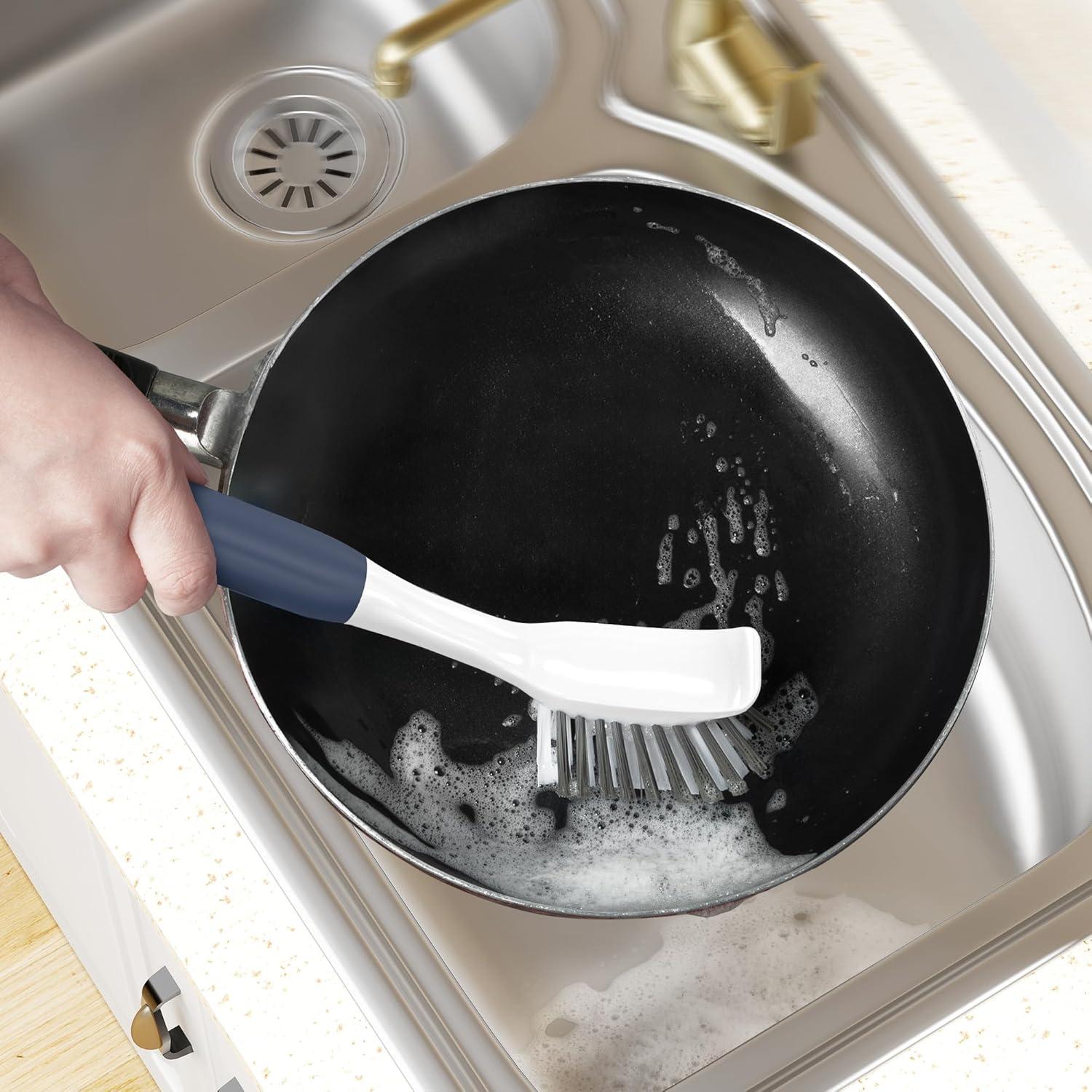 Cepillo de Platos ROSEOK con Raspador - 2 Unidades