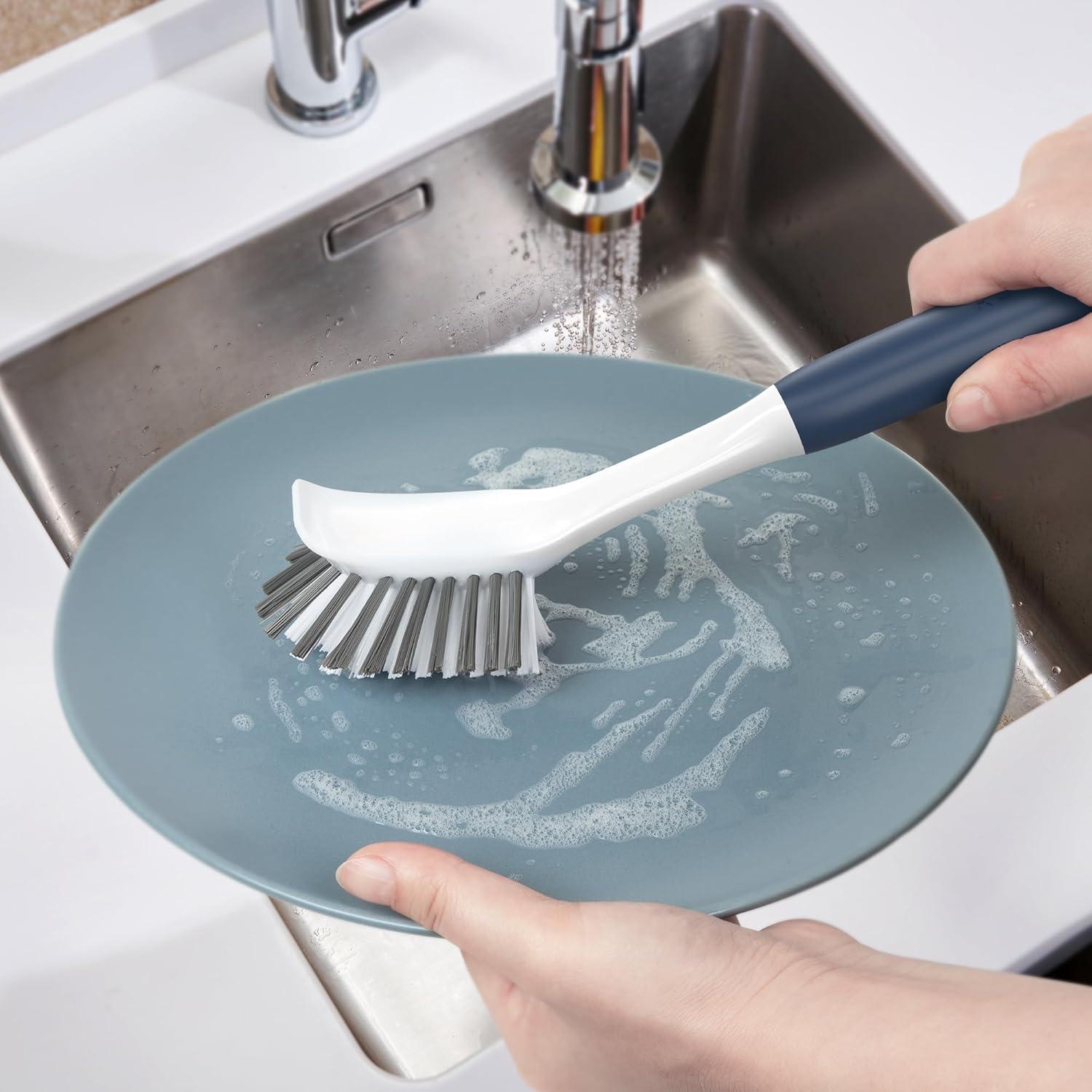 Cepillo de Platos ROSEOK con Raspador - 2 Unidades