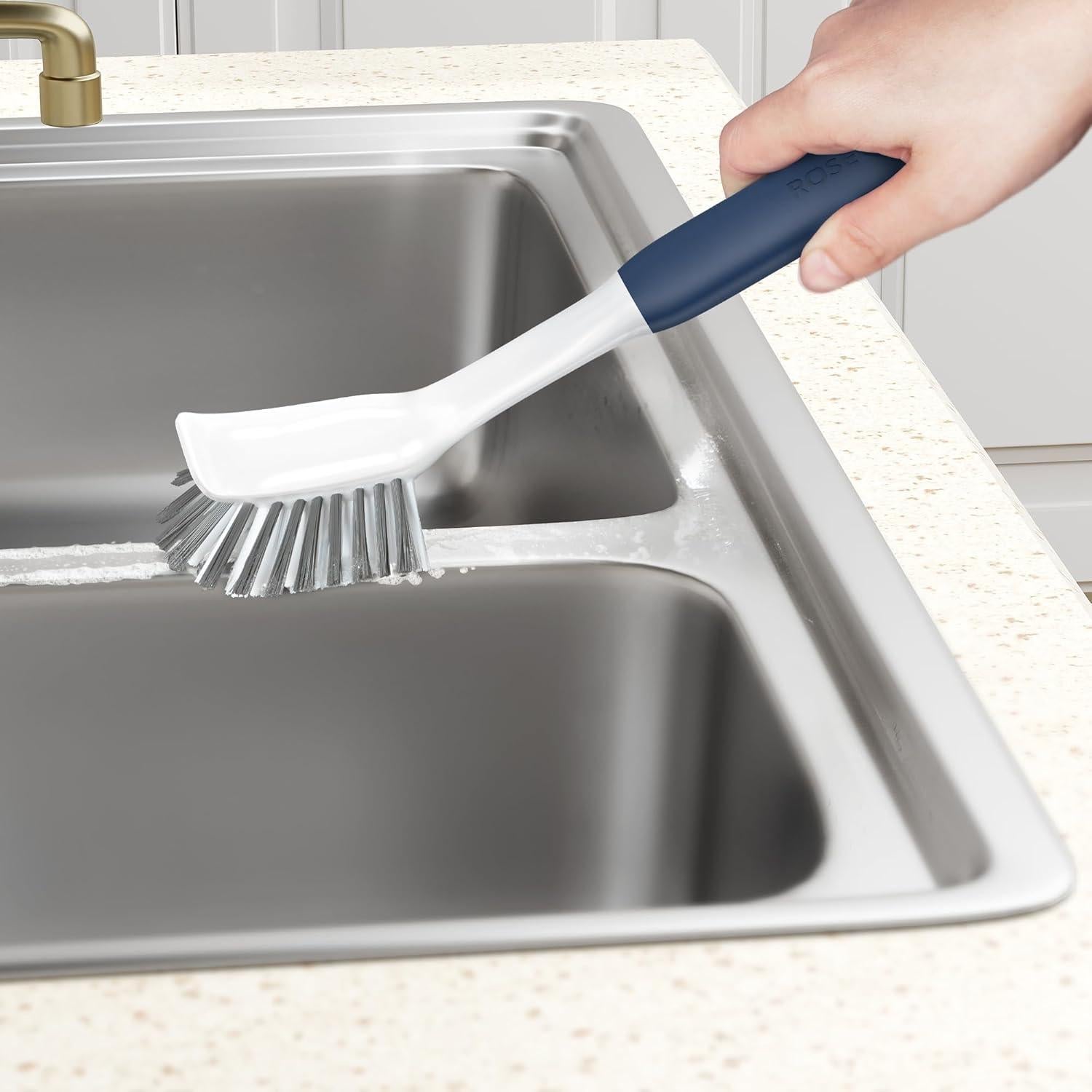 Cepillo de Platos ROSEOK con Raspador - 2 Unidades