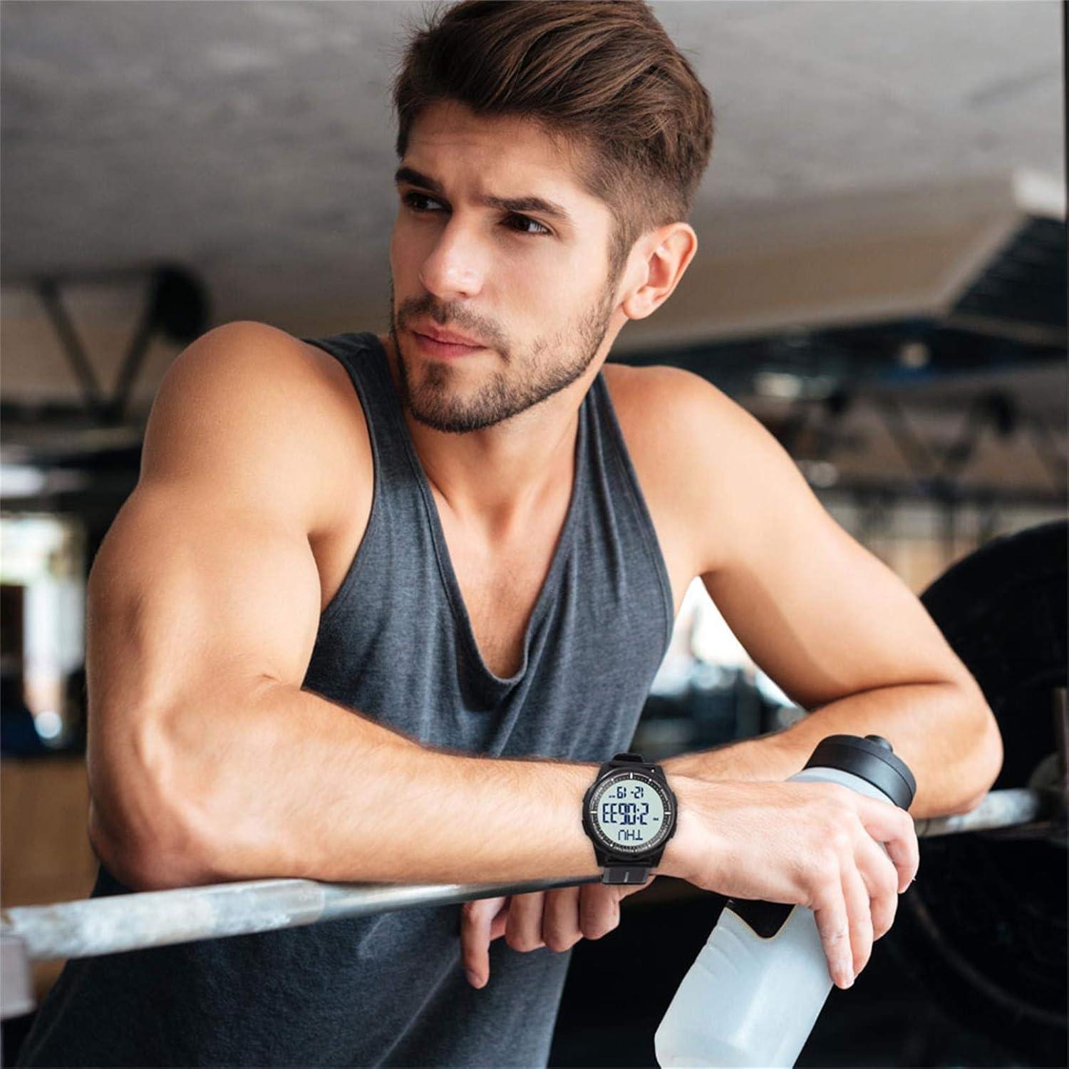 Reloj Digital Beeasy Ultra Delgado Impermeable 50m para Hombres