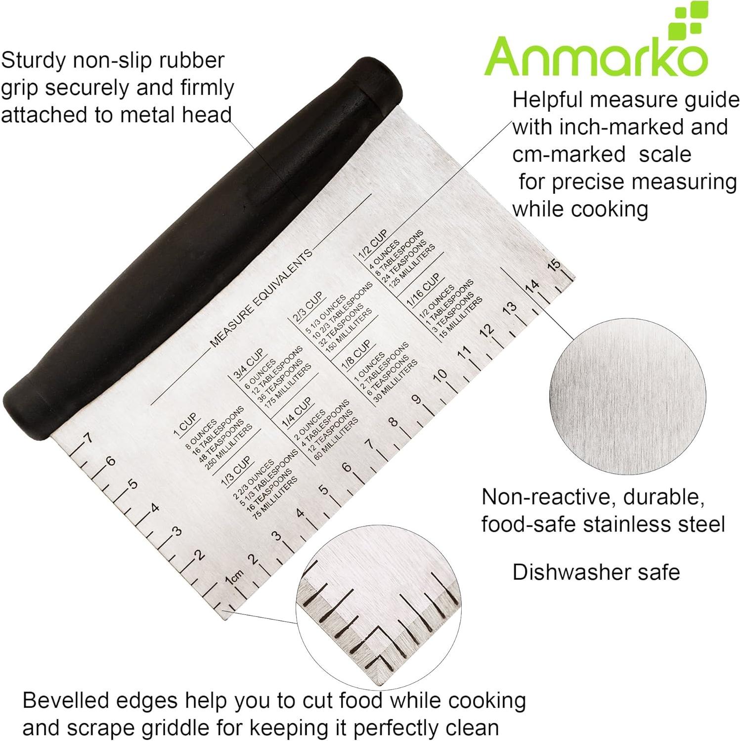 Raspador Cortador de Acero Inoxidable Anmarko 16.5x10.5cm