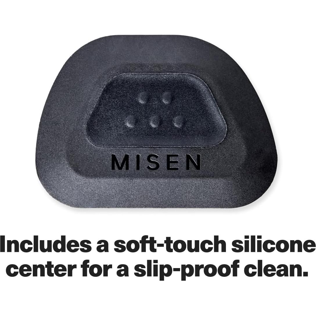 Misen Pan Scraper – Durable, Non-Scratch Kitchen Tool for Cookware and Dishes – Ergonomic, Versatile Design with Multiple Cleaning Edges – Compact and Dishwasher-Safe