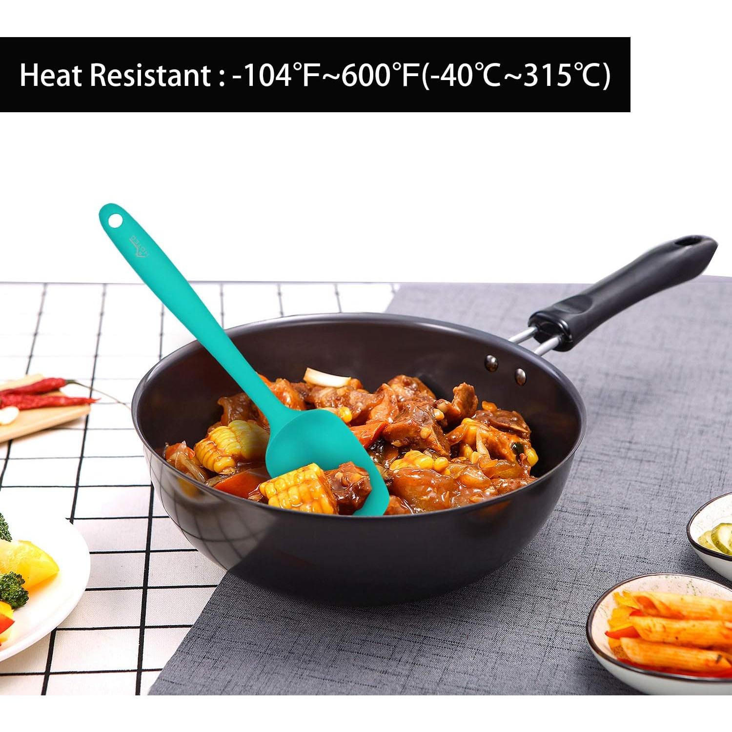 Juego de Espátulas de Silicona HOTEC 5 Piezas Resistente al Calor