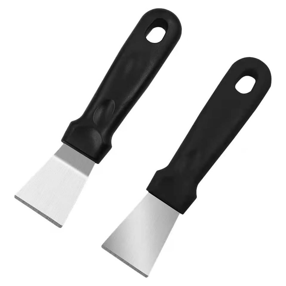 Juego de 2 raspadores de limpieza QIANBEIY para parrilla