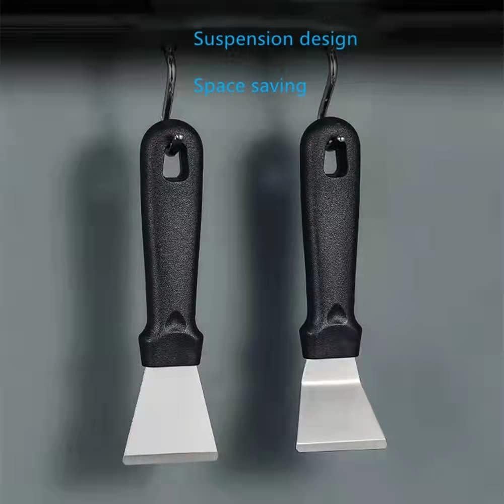 Juego de 2 raspadores de limpieza QIANBEIY para parrilla