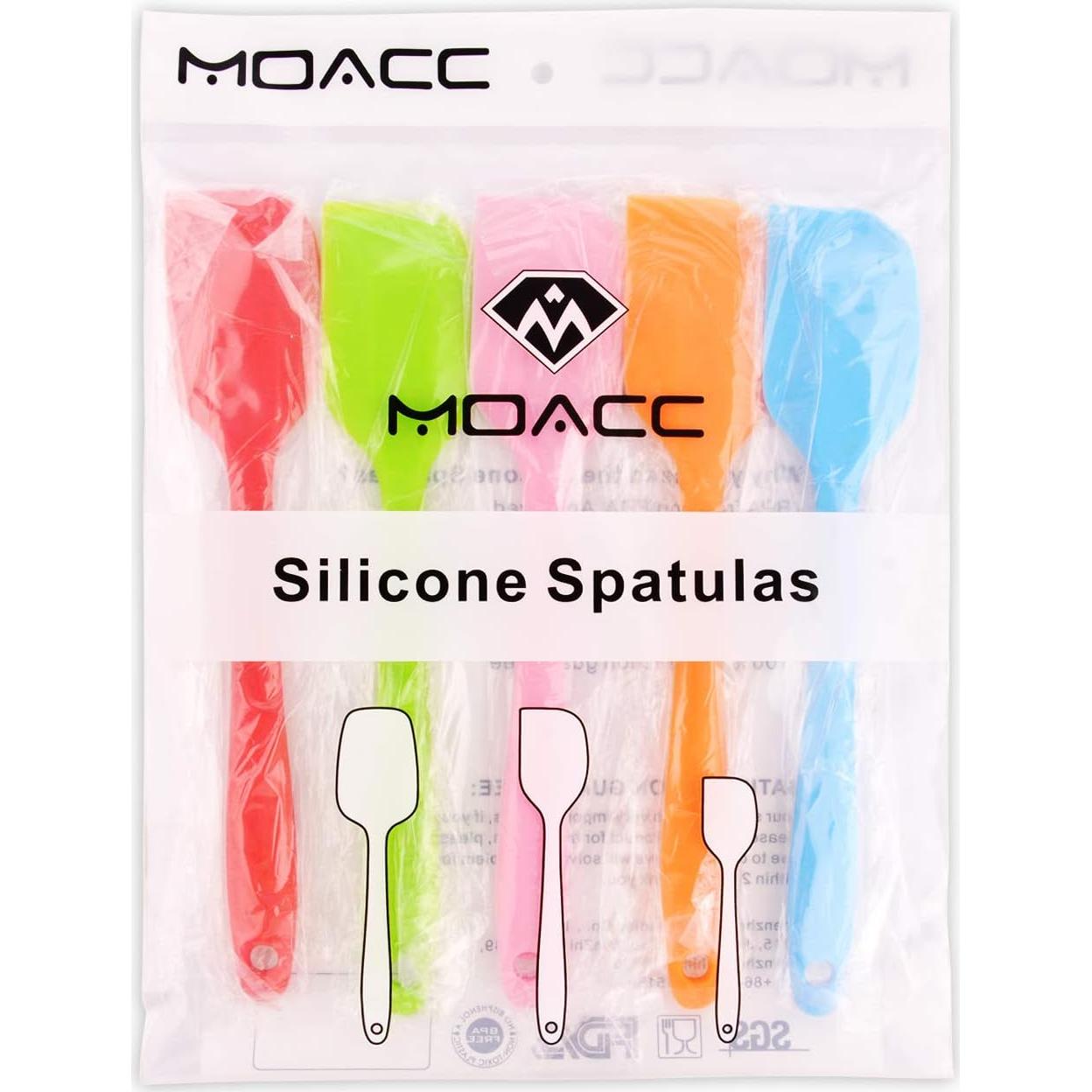 Espátulas de Silicona MOACC 21.5 cm Antiadherente 5 Piezas