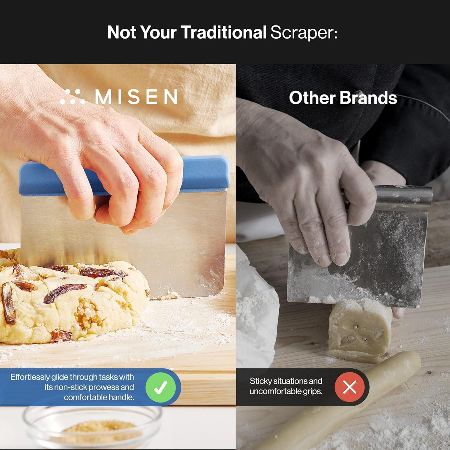 Raspador de Acero Inoxidable Misen 16.8x11.2cm Azul