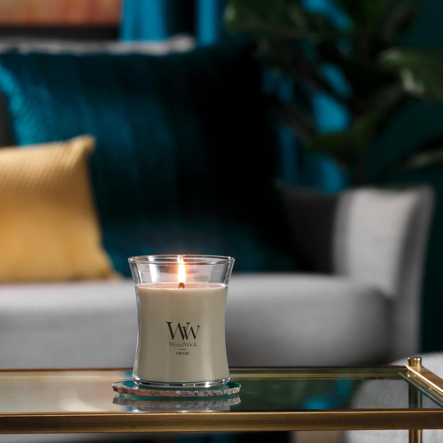 Vela Mediana WoodWick Aroma a Hogar Cera Soja 283g