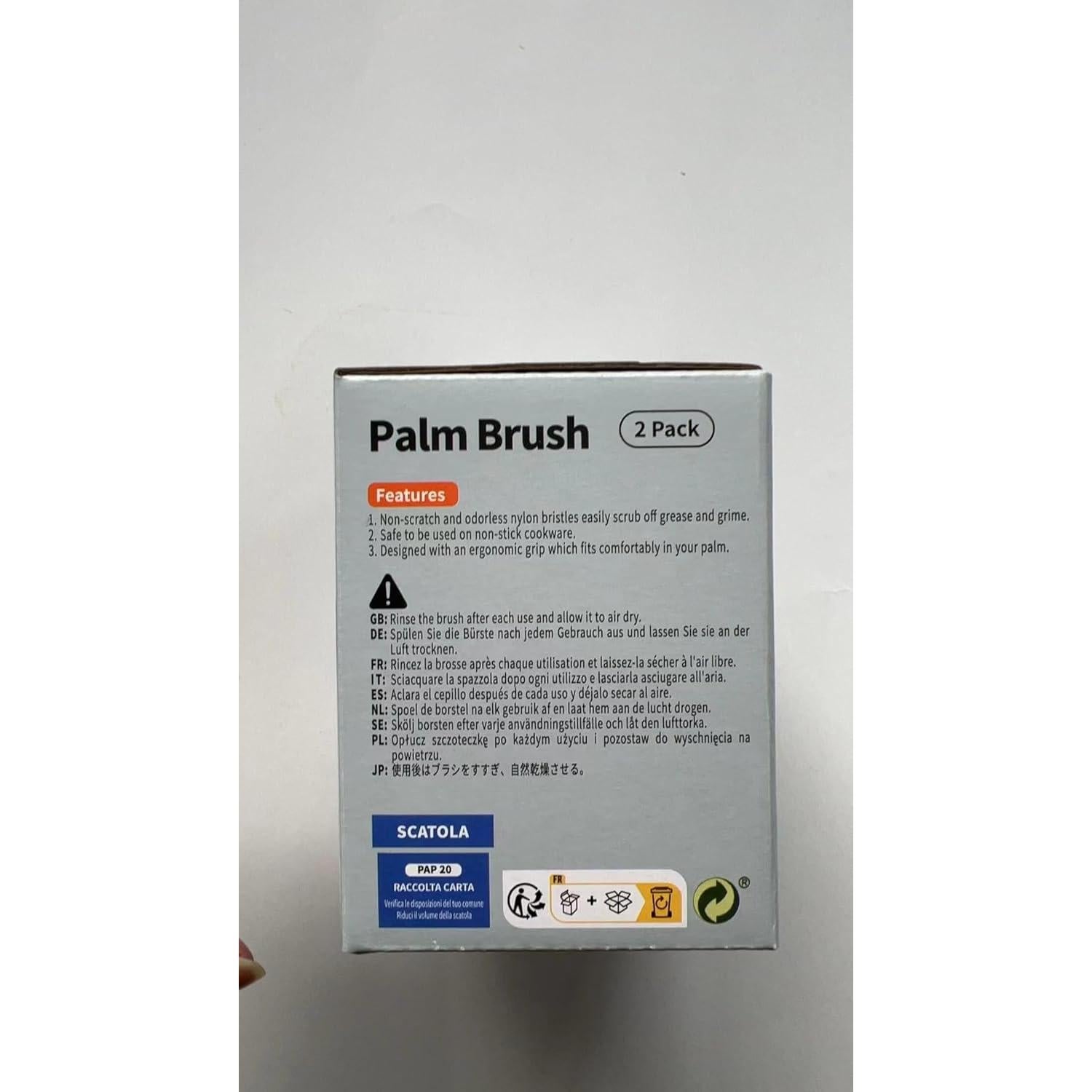 Cepillo de Fregar para Platos MR.SIGA Ergonomico Gris 2 Pzas