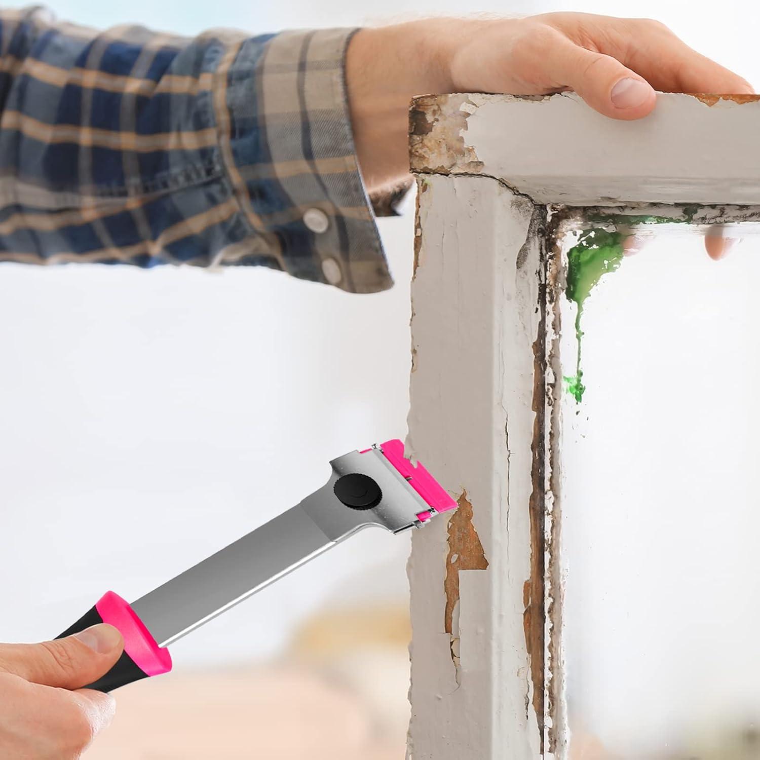 Conjunto de Raspadores THINKWORK 3Pcs Rosa con 45 Cuchillas