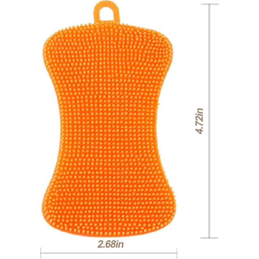 3 Esponjas de Silicona OstWony Grado Alimenticio Multiusos