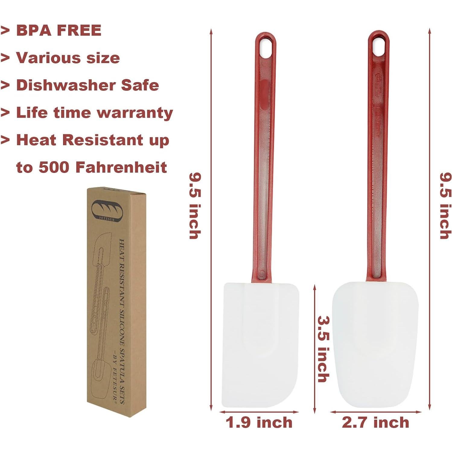 Cuchara de Silicona FETESUR 24,13 cm Resistente Calor